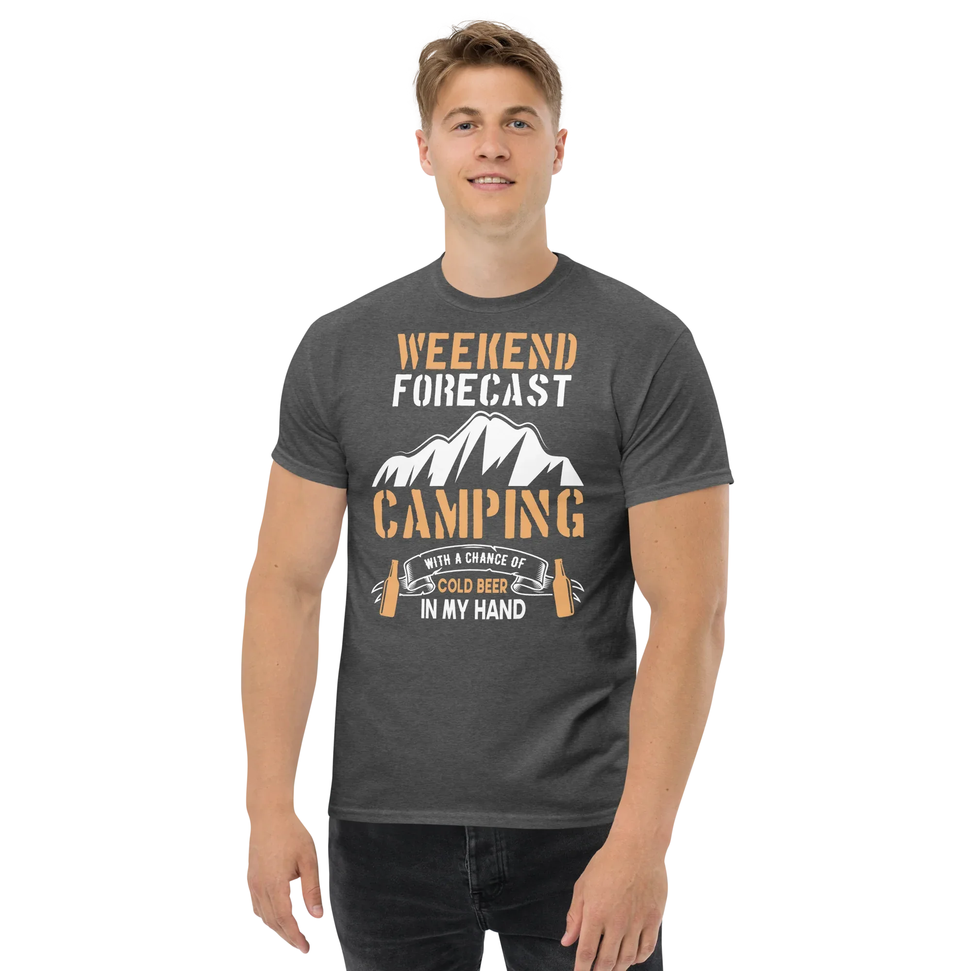 WEEKEND FORECAST unisex t-shirt - - Camping & Outdoor t-shirts - Printoo Shop