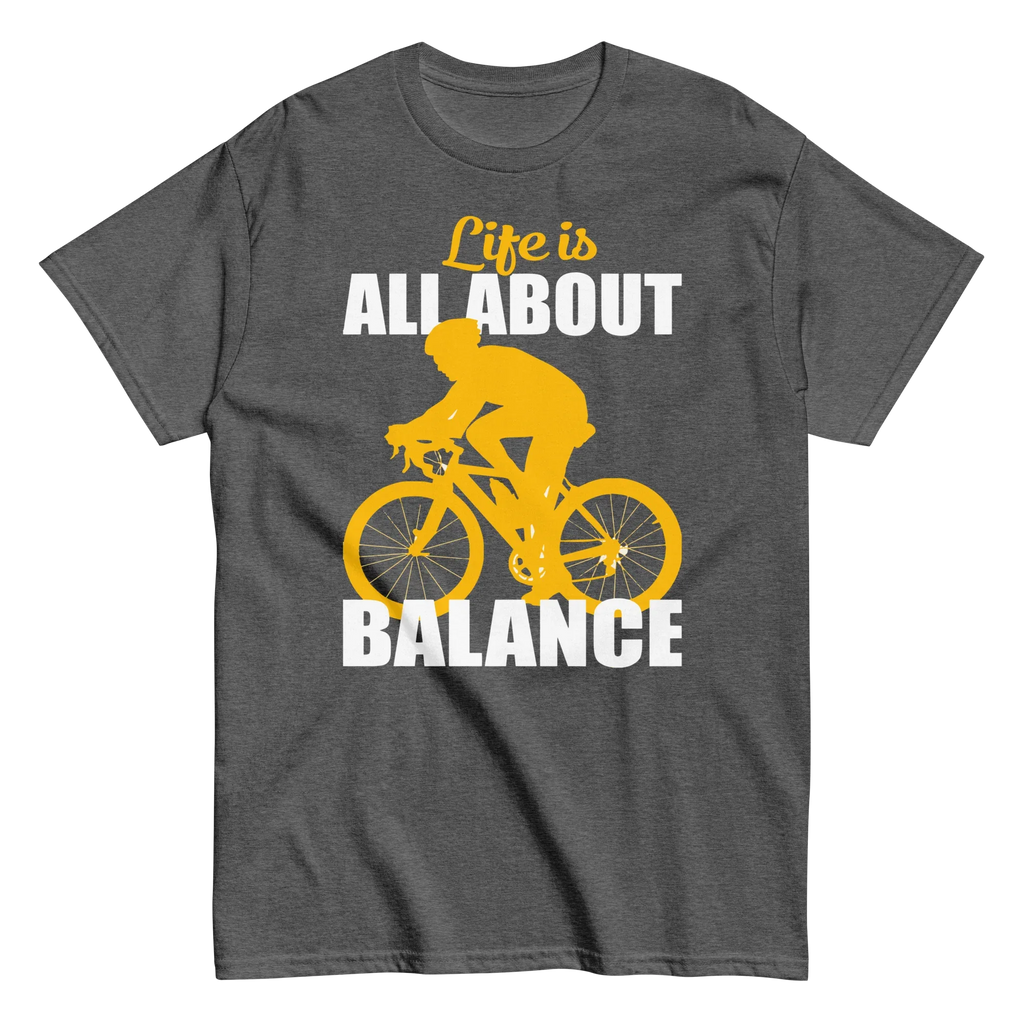 BALANCED LIFE unisex t-shirt - Printoo Shop - - bicycle, t-shirt, unisex, Unisex Classic Tee | Gildan 5000