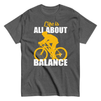 BALANCED LIFE unisex t-shirt - Printoo Shop - - bicycle, t-shirt, unisex, Unisex Classic Tee | Gildan 5000