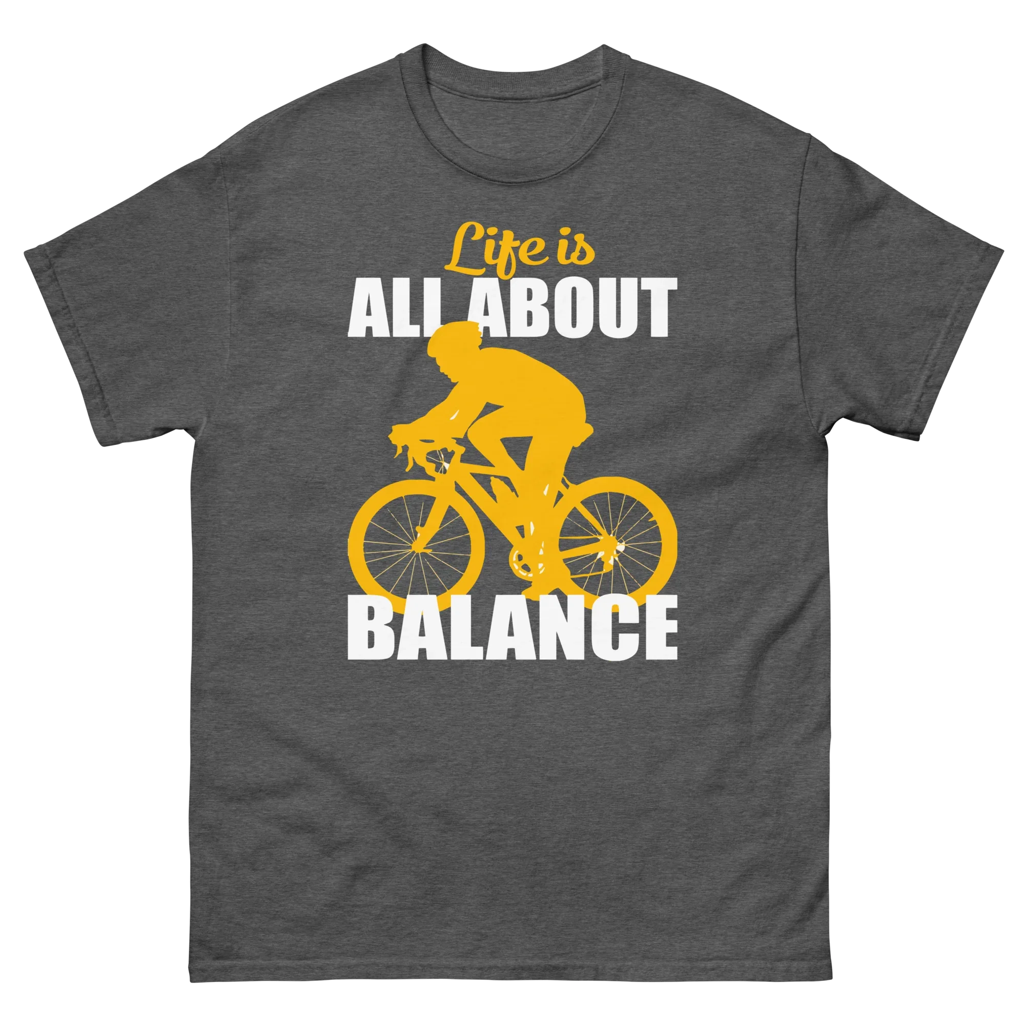 BALANCED LIFE unisex t-shirt - Printoo Shop - - bicycle, t-shirt, unisex, Unisex Classic Tee | Gildan 5000