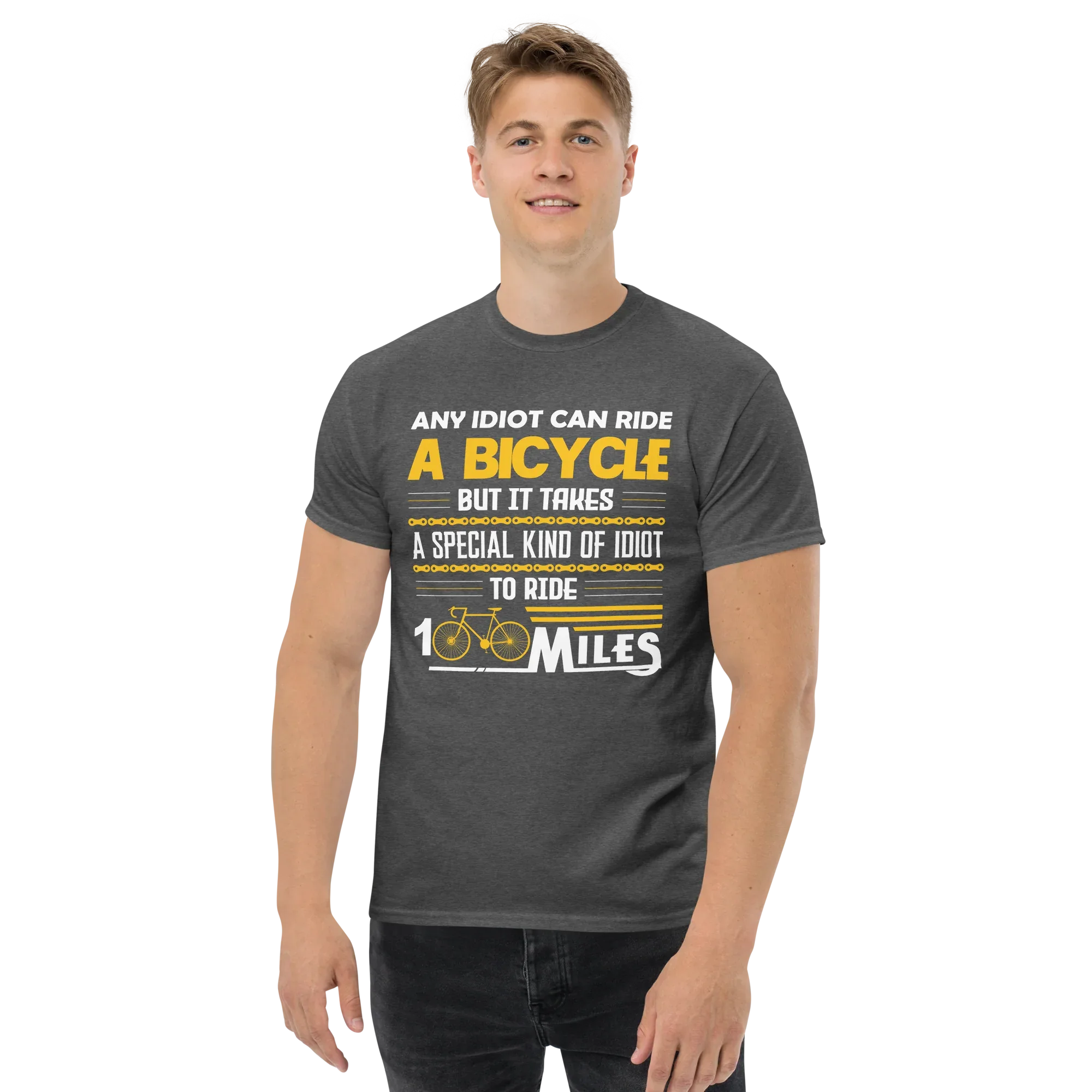 100 MILES unisex t-shirt - Printoo Shop - - bicycle, t-shirt, unisex, Unisex Classic Tee | Gildan 5000