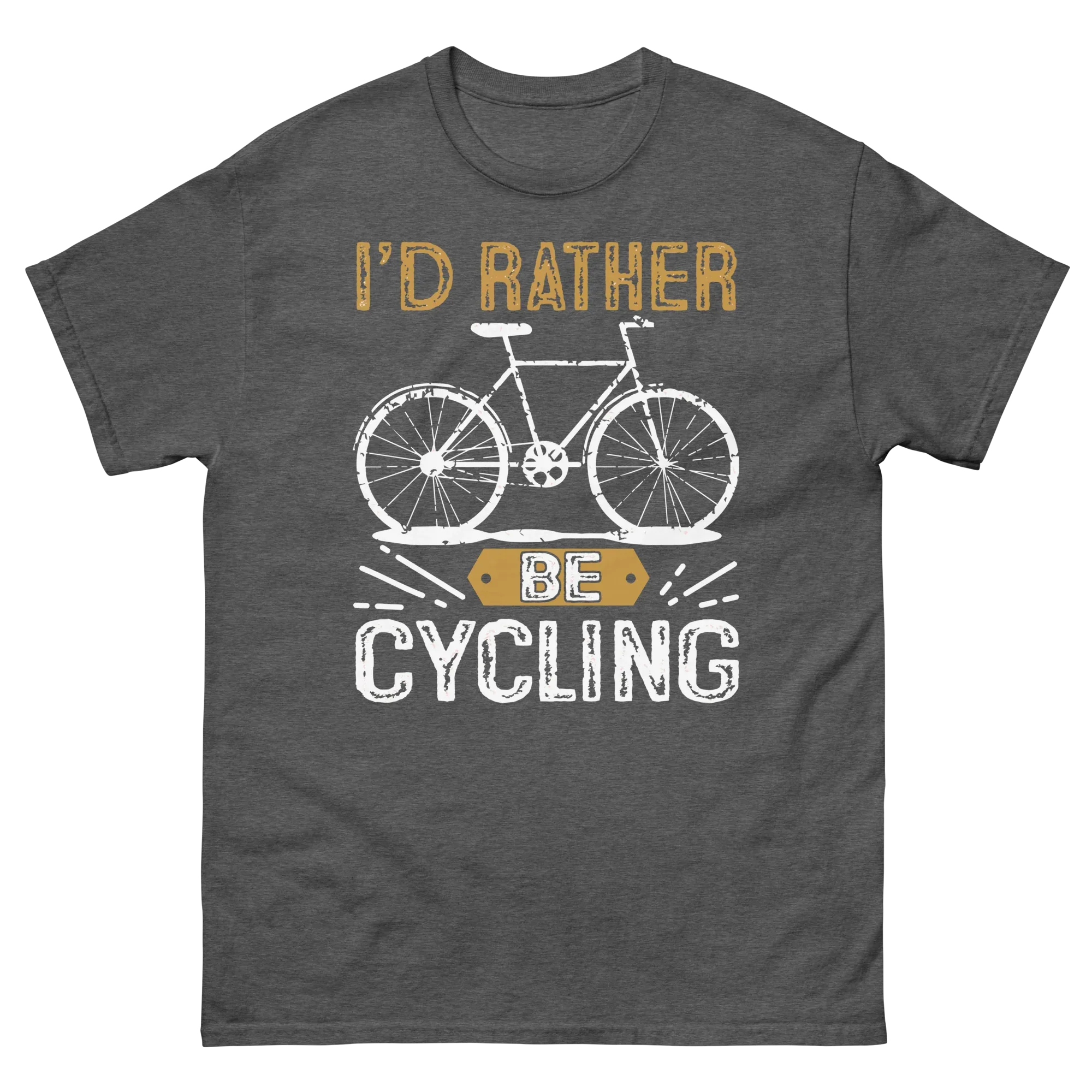 I'D RATHER BE CYCLING unisex t-shirt - - Bicycle t-shirts - Printoo Shop