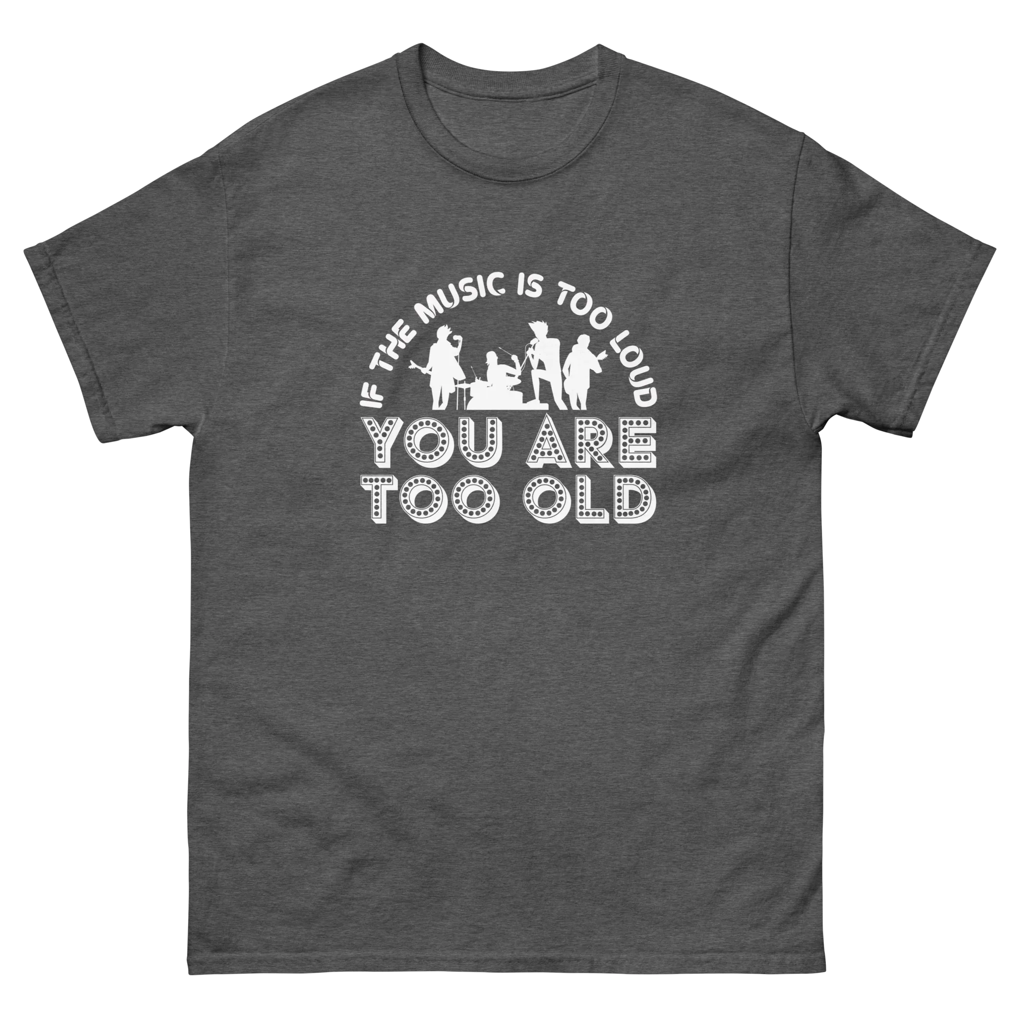 TOO LOUD MUSIC unisex t-shirt - Printoo Shop - - 053.png, metalmusic, Music t-shirt, t-shirt, unisex, Unisex Classic Tee | Gildan 5000