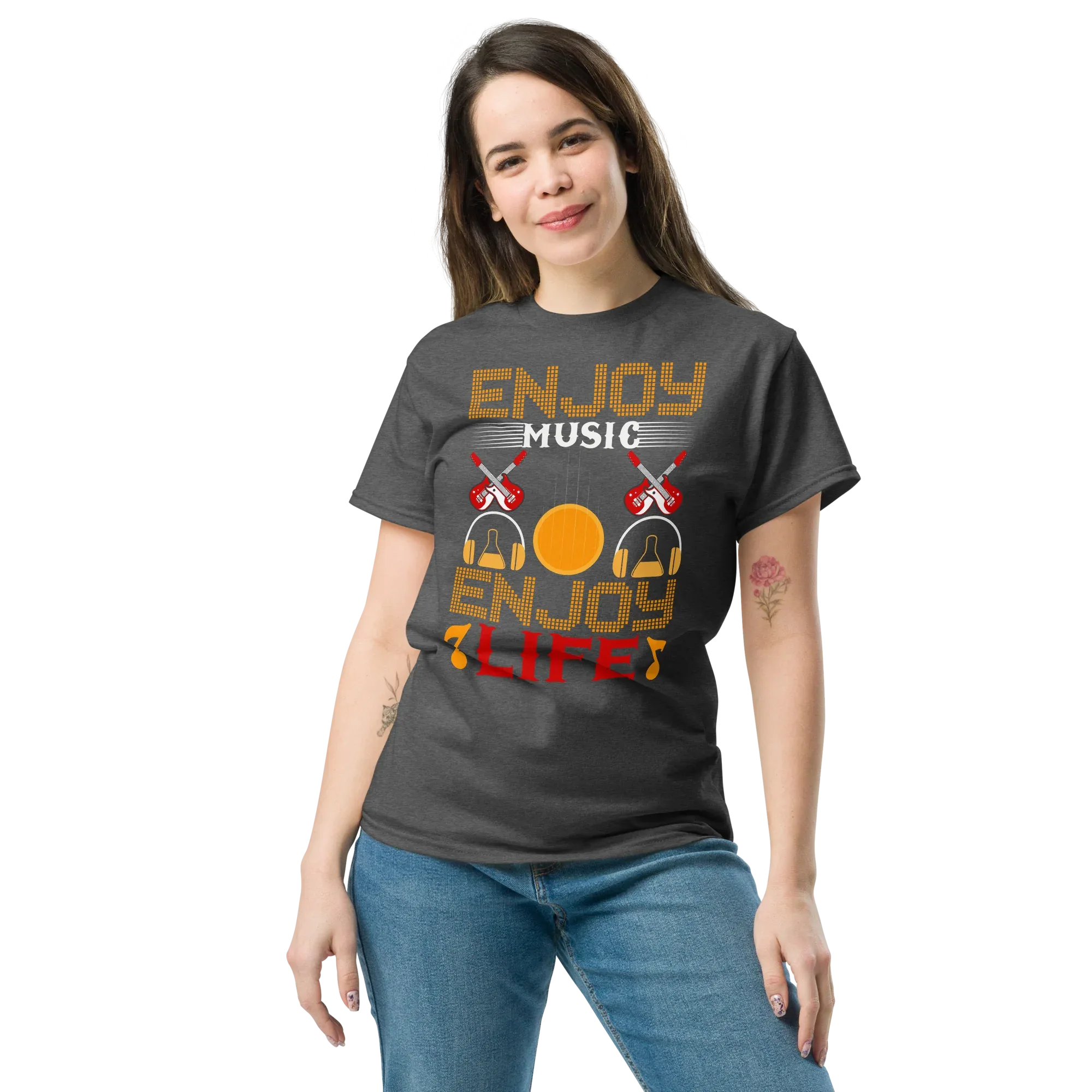 ENJOY MUSIC ENJOY LIFE unisex t-shirt - - Music t-shirts - Printoo Shop