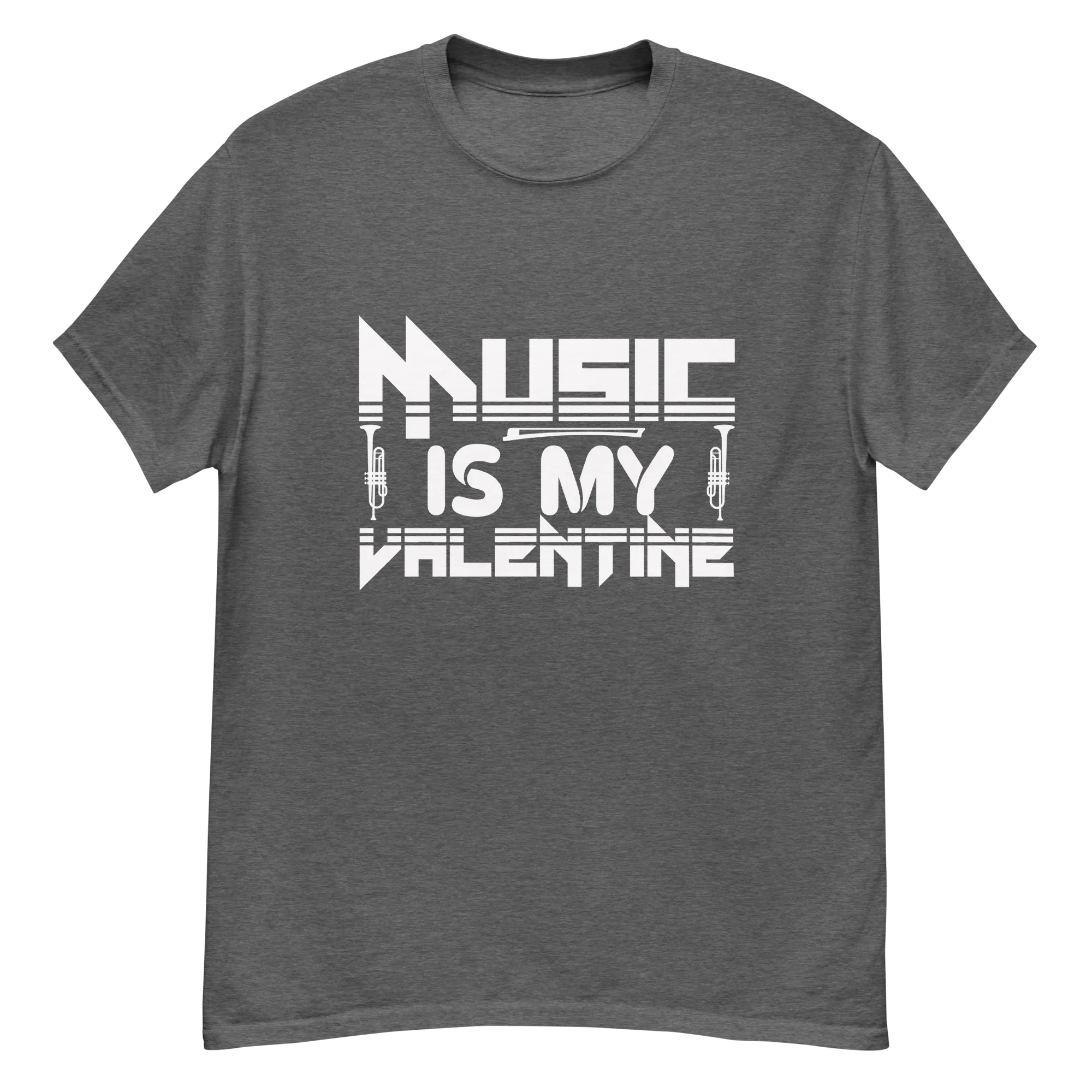 MUSIC IS MY VALENTINE unisex classic tee - - Music t-shirts - Printoo Shop