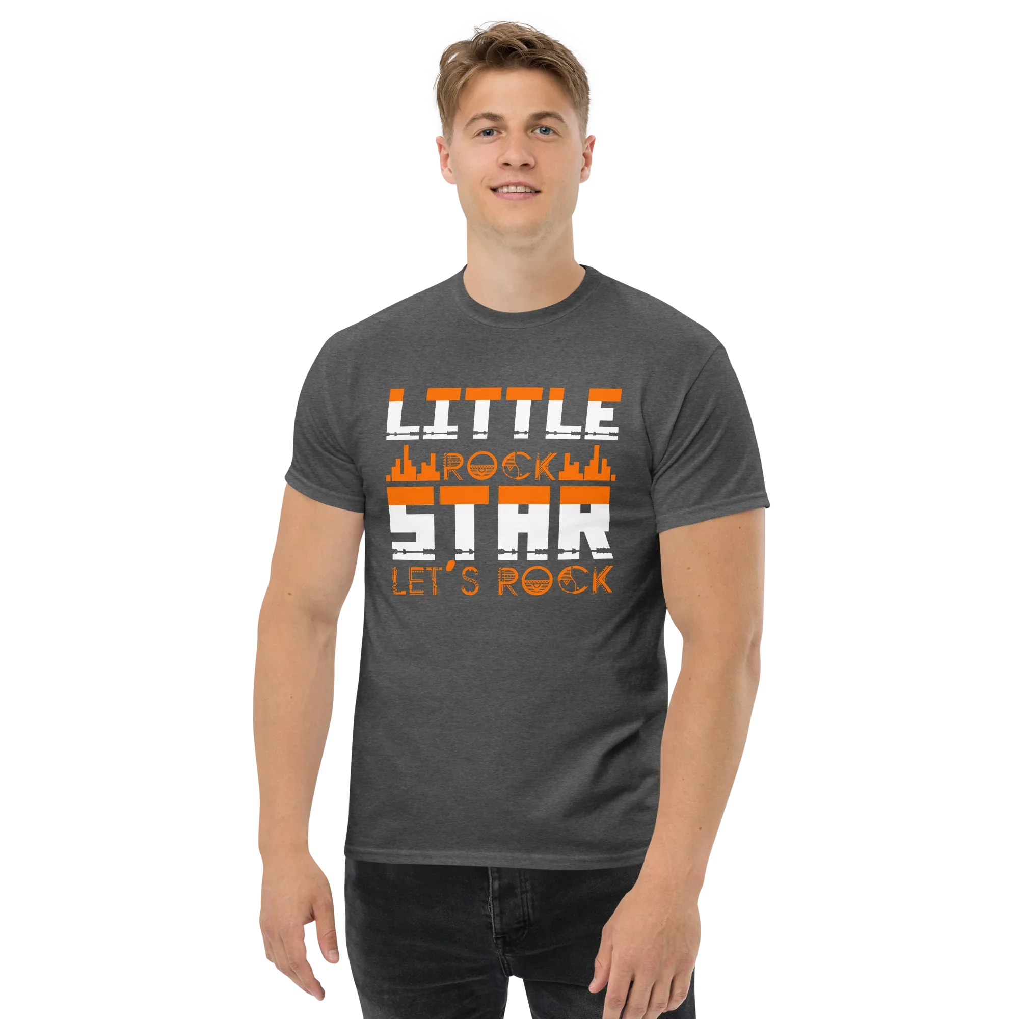 LITTLE ROCK STAR LET'S ROCK unisex classic tee - - Music t-shirts - Printoo Shop