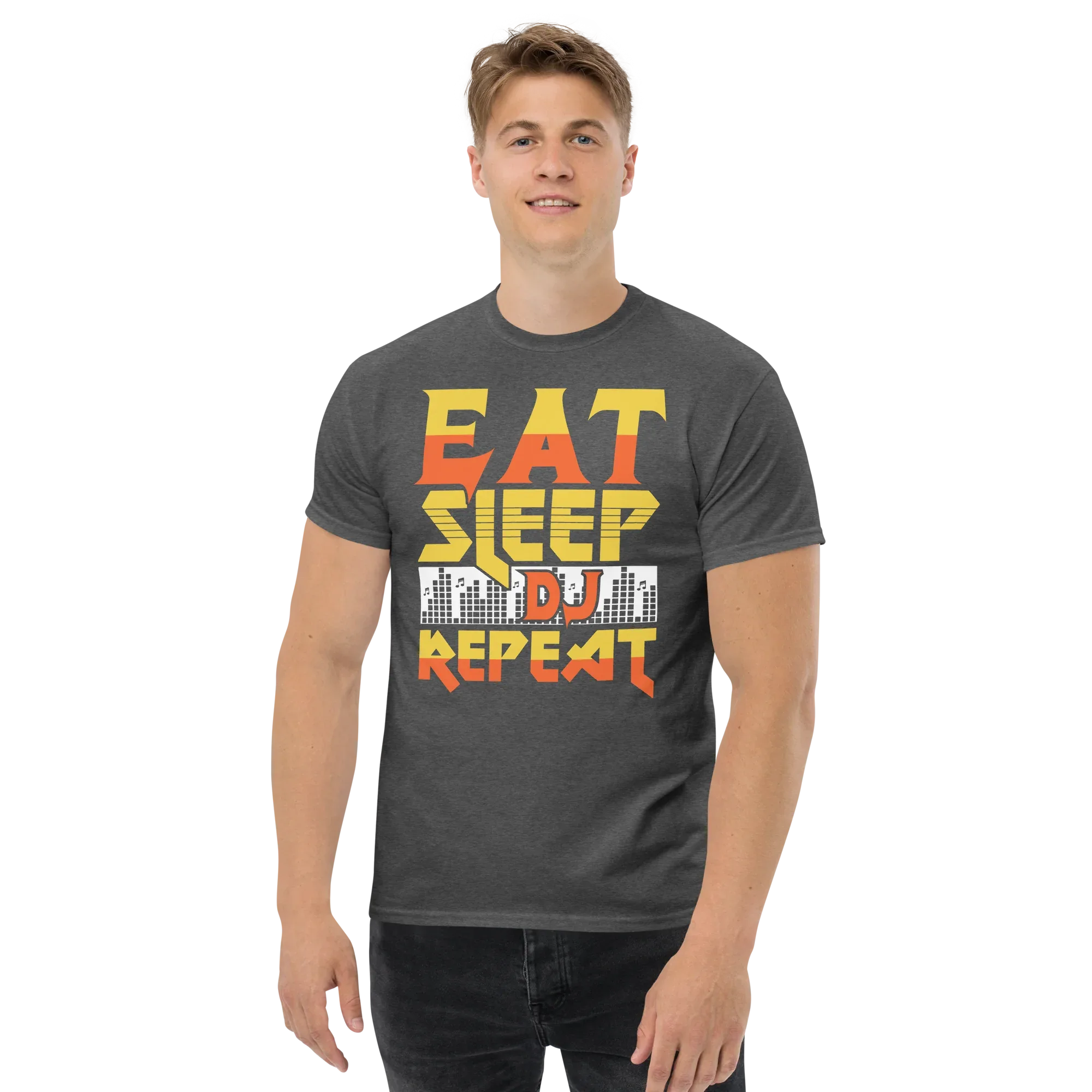 EAT SLEEP DJ REPEAT unisex t-shirt - - Music t-shirts - Printoo Shop