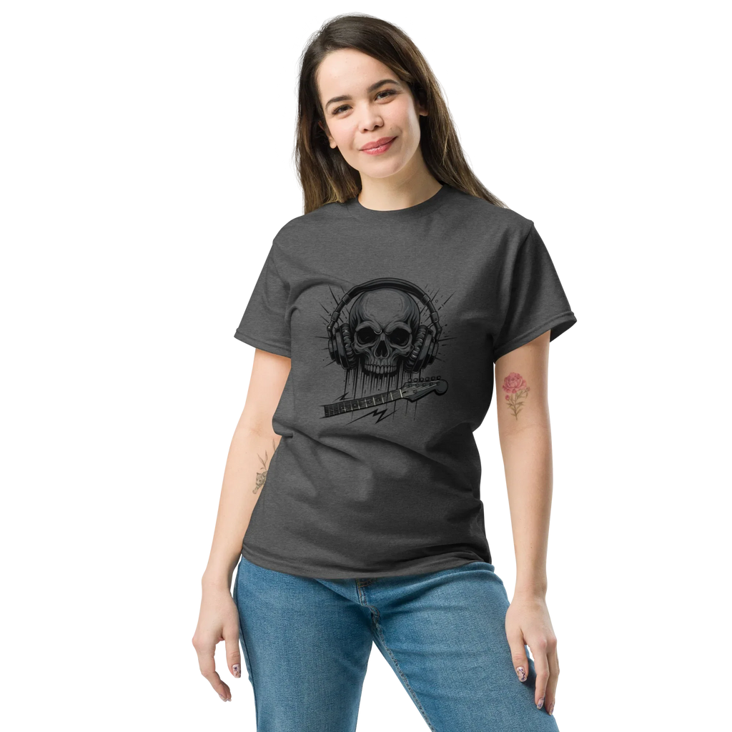 SKULL ROCK VIBES unisex t-shirt - - - Printoo Shop