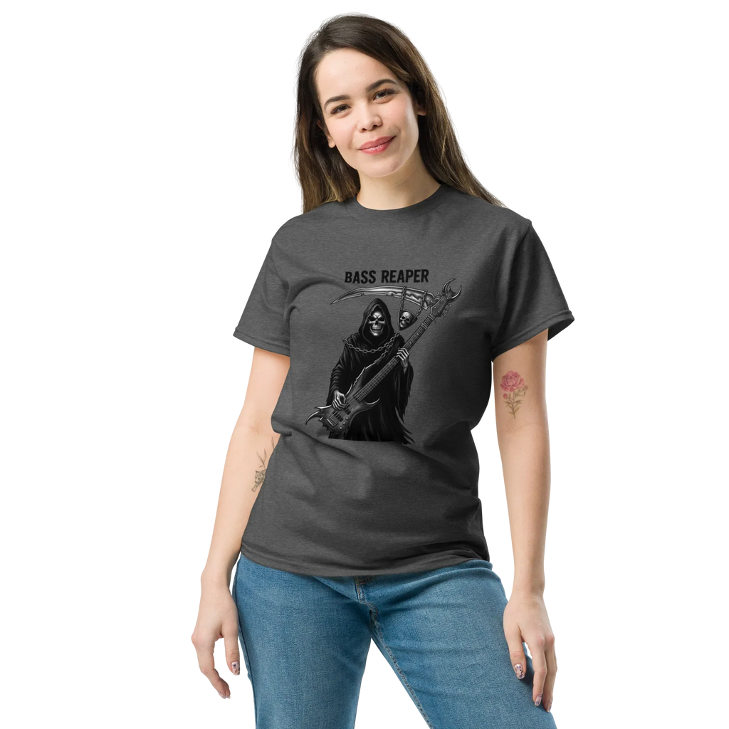 BASS REAPER unisex t-shirt - Printoo Shop - - metalmusic, Music t-shirt, t-shirt, unisex, Unisex Classic Tee | Gildan 5000