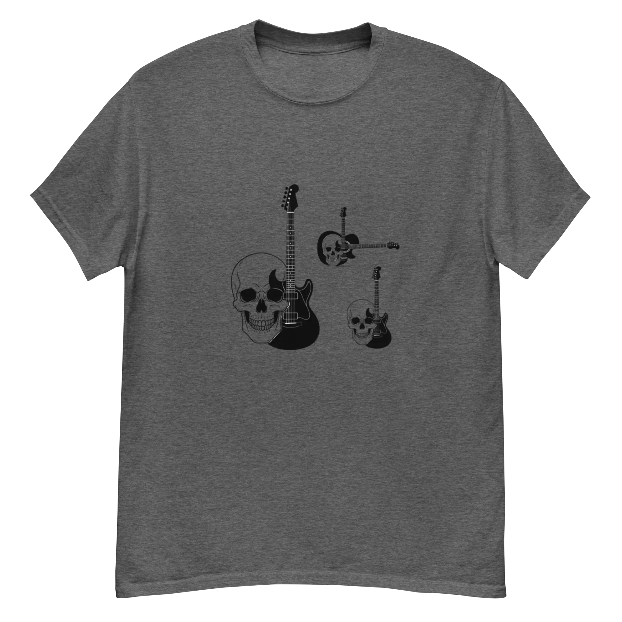 THREE SKULLS,THREE GUITARS unisex t-shirt - - - Printoo Shop