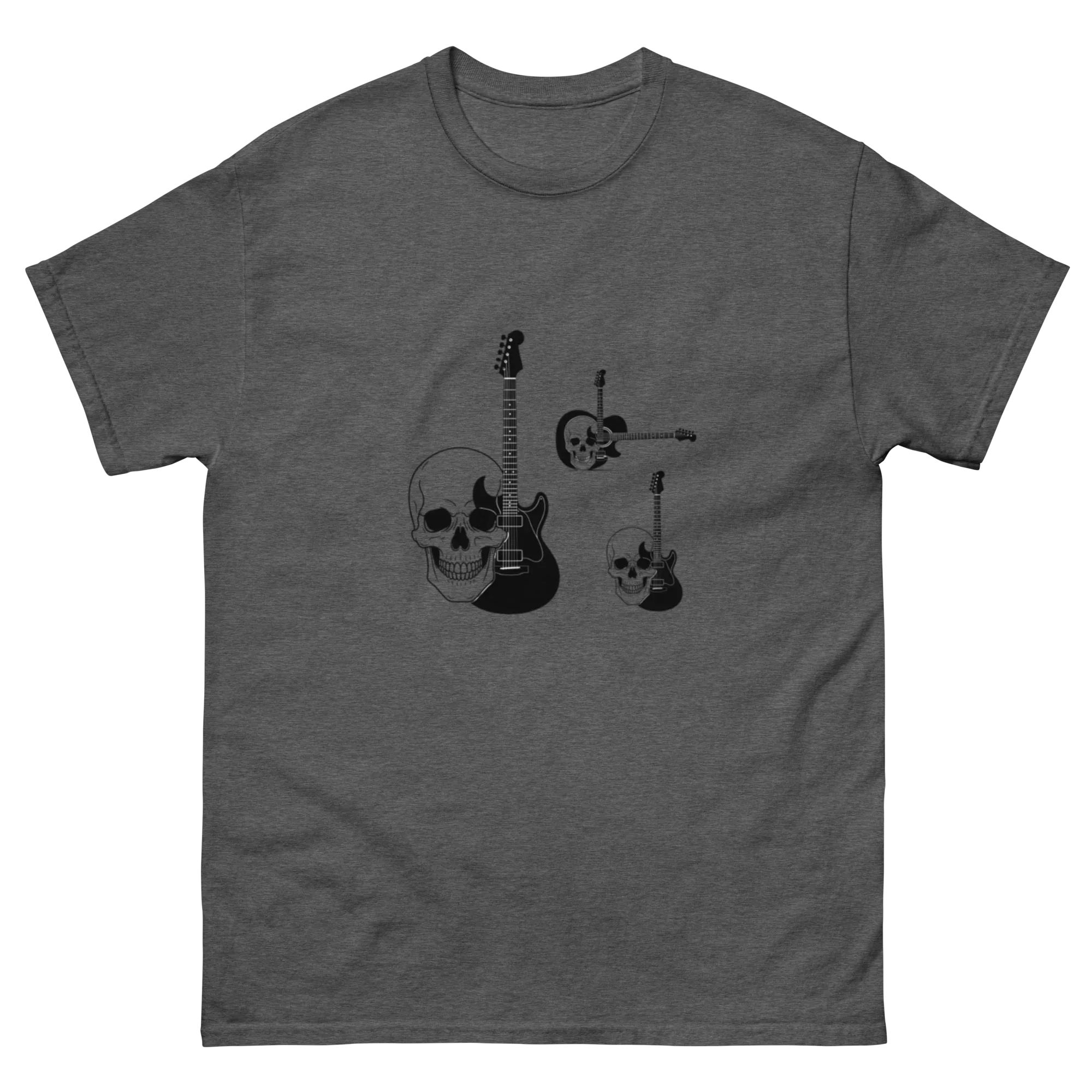 THREE SKULLS,THREE GUITARS unisex t-shirt - - - Printoo Shop