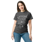 CAFFEINE PLEASE unisex t-shirt - Printoo Shop - - t-shirt, unisex, Unisex Classic Tee | Gildan 5000