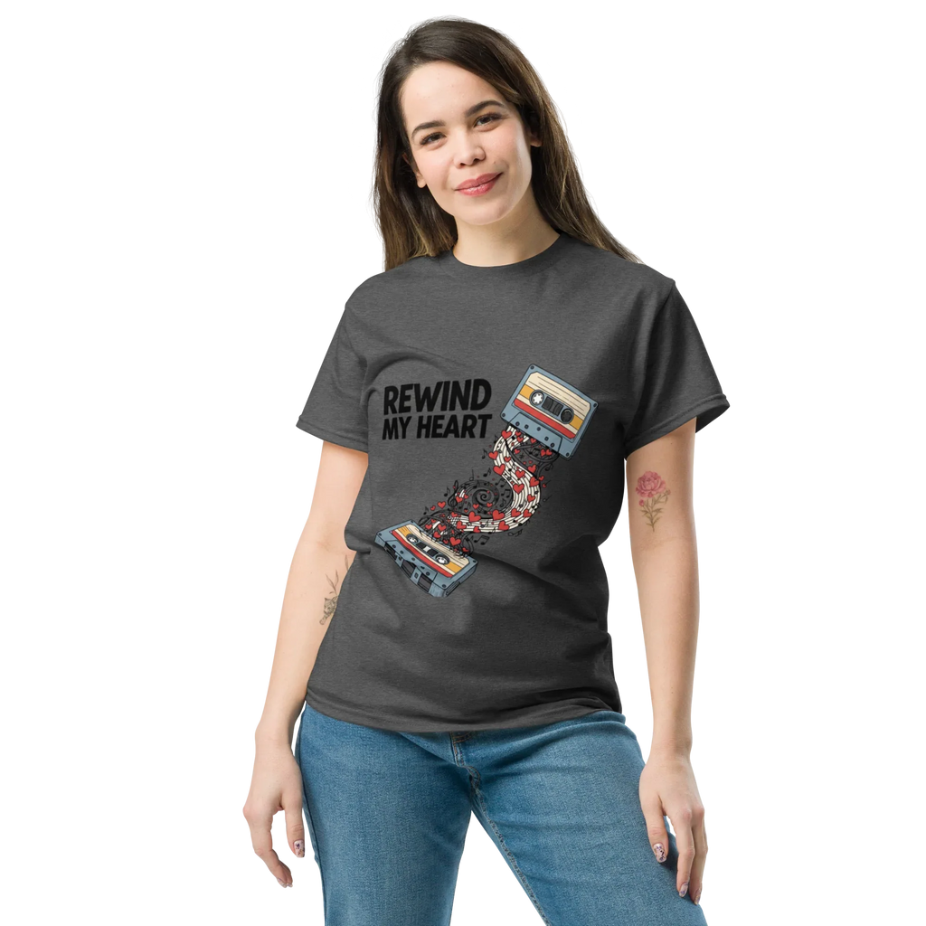 I REWIND MY HEART unisex t-shirt - - - Printoo Shop
