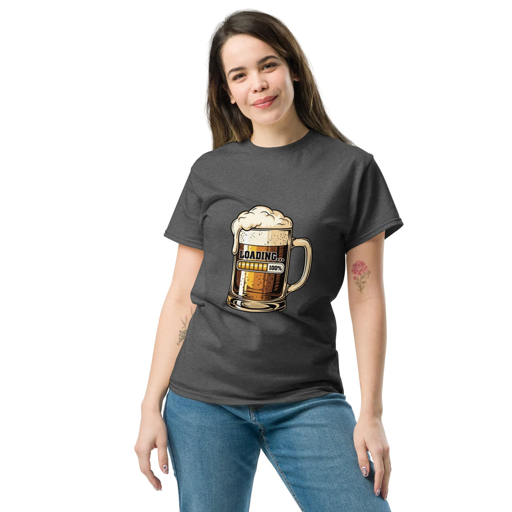 BEER LOADING unisex t-shirt - Printoo Shop - - beer, t-shirt, unisex, Unisex Classic Tee | Gildan 5000