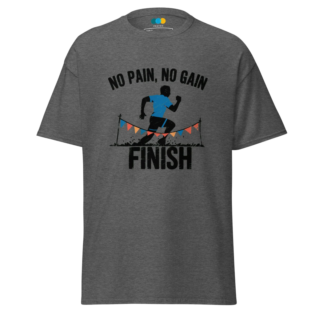FINISH LINE VICTORY men’s t-shirt - Dark Heather / S - Printoo Shop - 6489722_15843