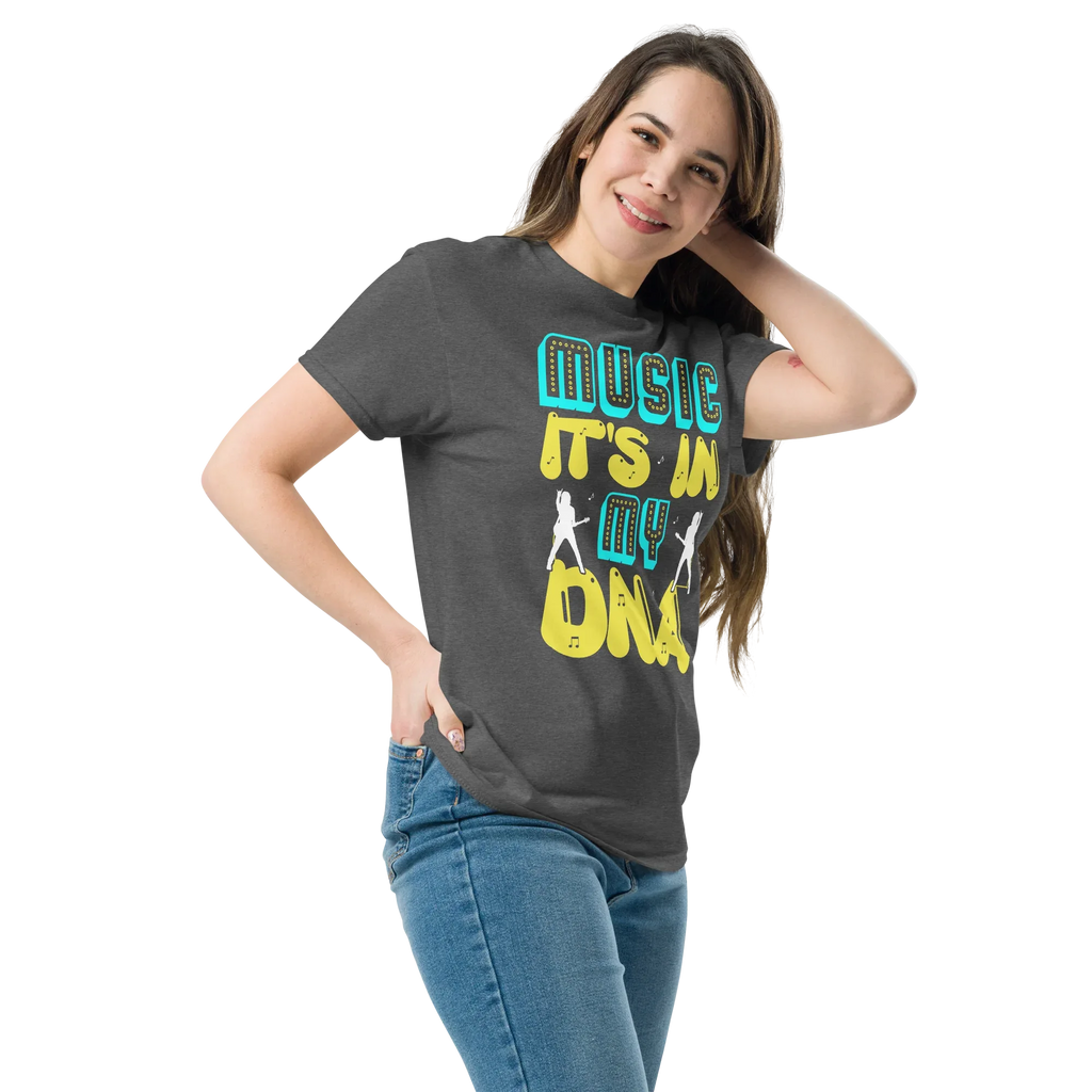 MUSIC IT'S IN MY DNA unisext-shirt - - Music t-shirts - Printoo Shop