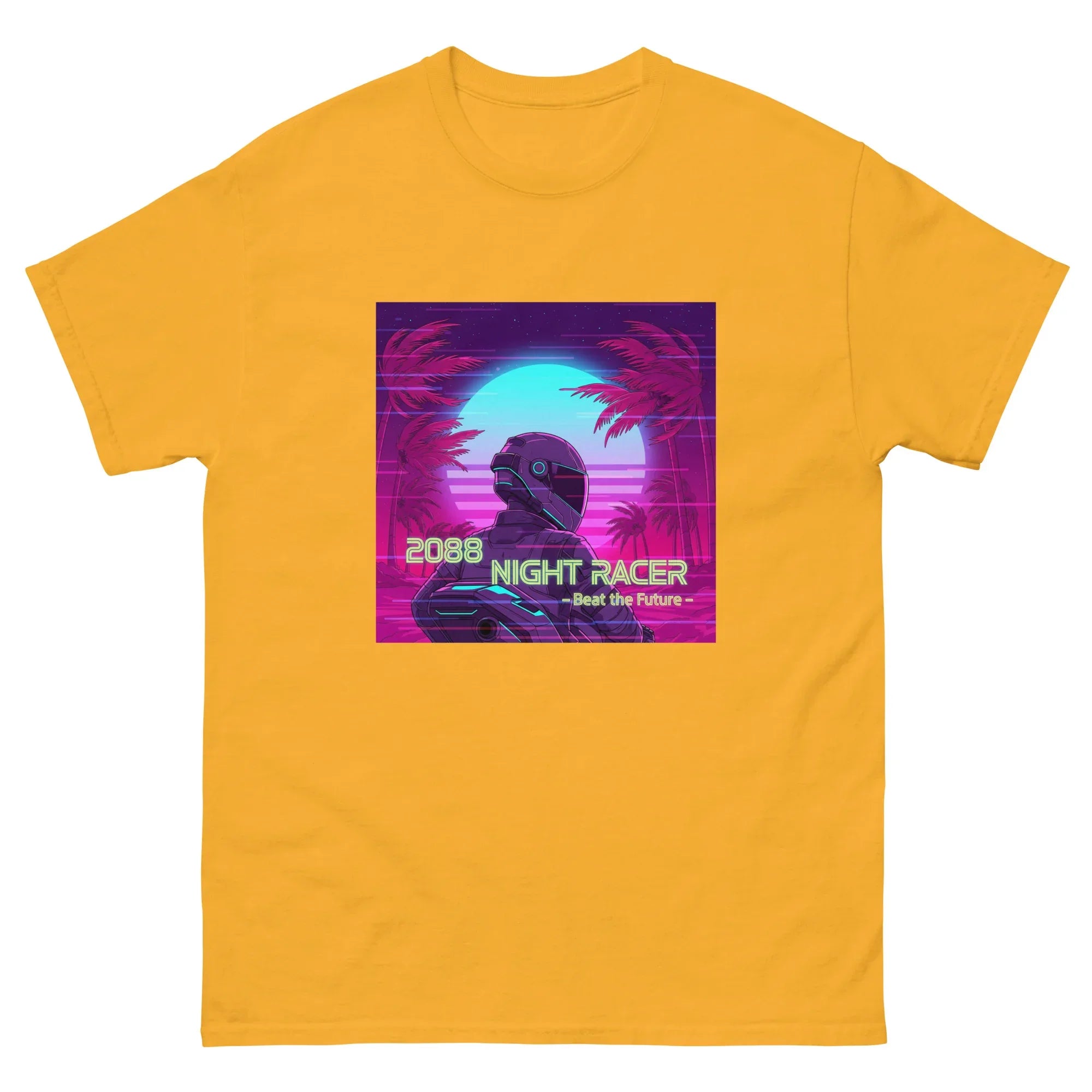 NIGHT RACER unisex t-shirt - Printoo Shop - - Retro & Synthwave T-Shirts, t-shirt, unisex, Unisex Classic Tee | Gildan 5000