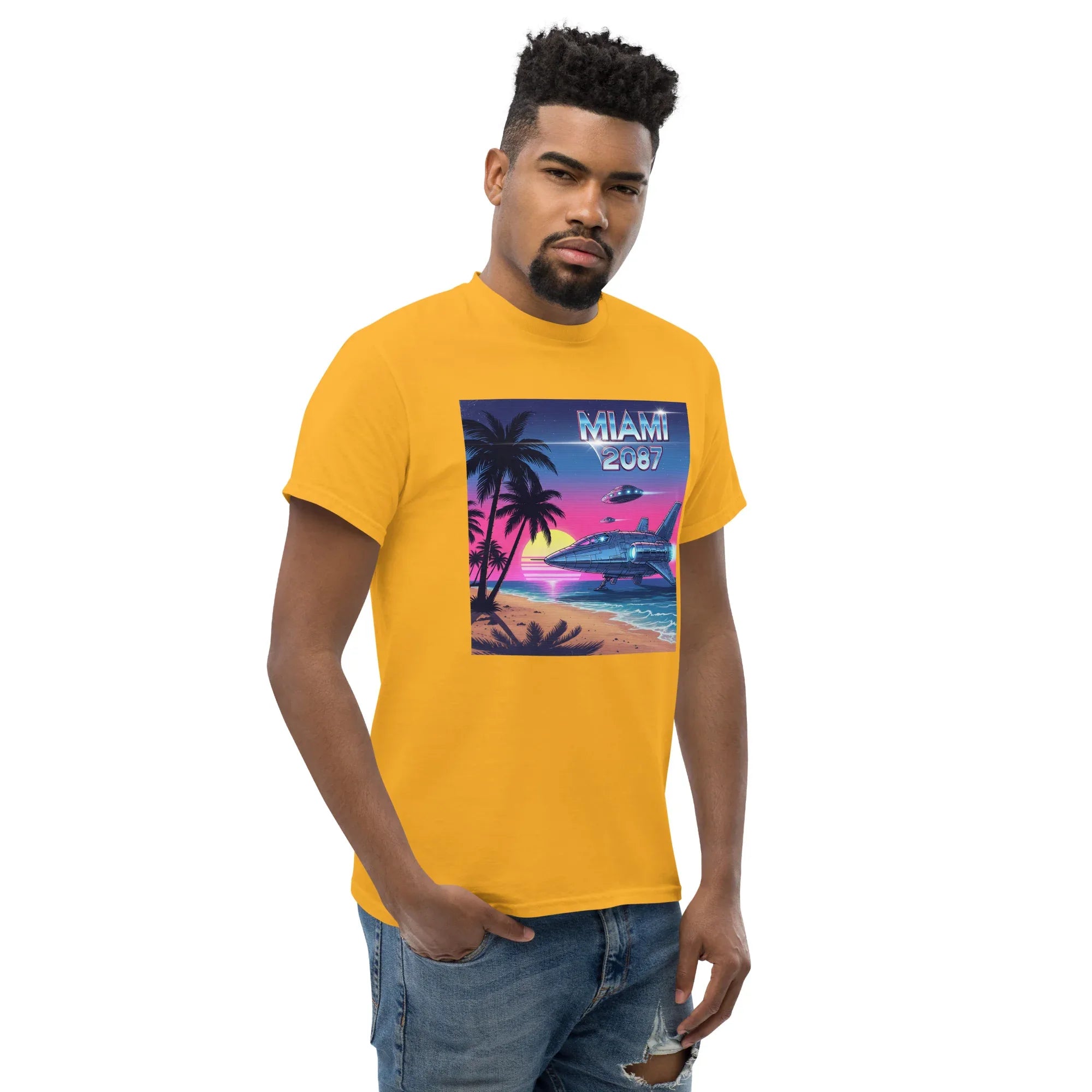 MIAMI 2087 FUTURE CITY unisex t-shirt - - - Printoo Shop