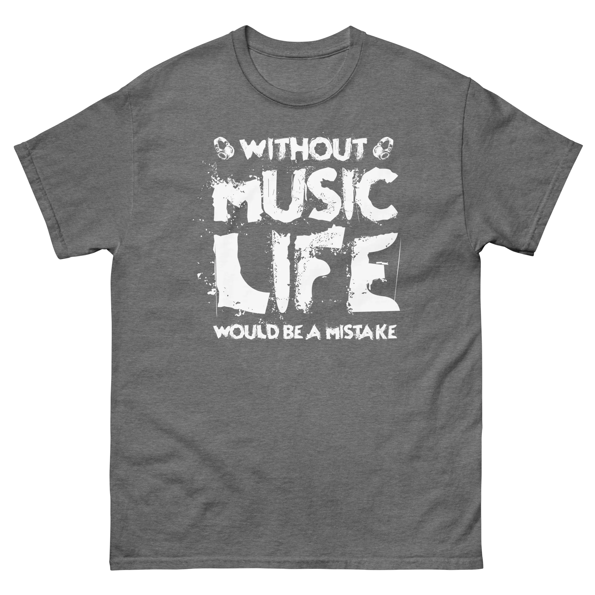 WITHOUT MUSIC unisex classic tee - Printoo Shop - - 033.png, Music t-shirt, t-shirt, unisex, Unisex Classic Tee | Gildan 5000