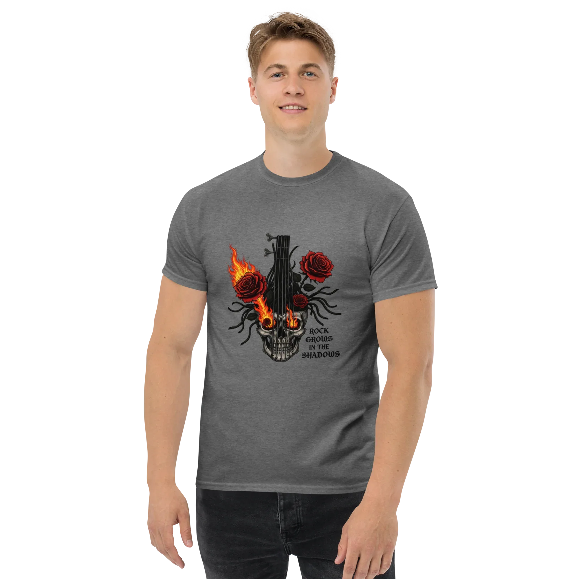 ROCK GROWS IN THE SHADOWS unisex t-shirt - - - Printoo Shop
