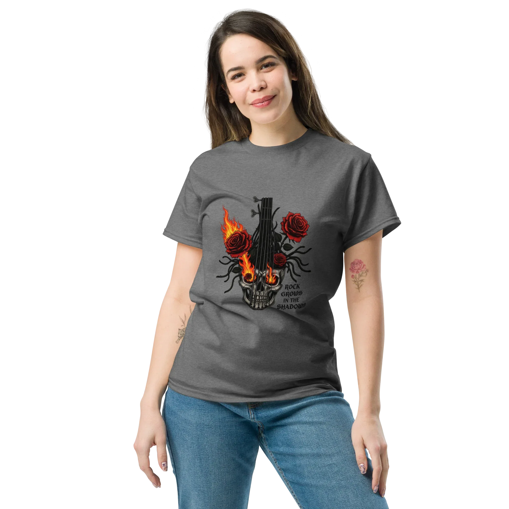 ROCK GROWS IN THE SHADOWS unisex t-shirt - - - Printoo Shop