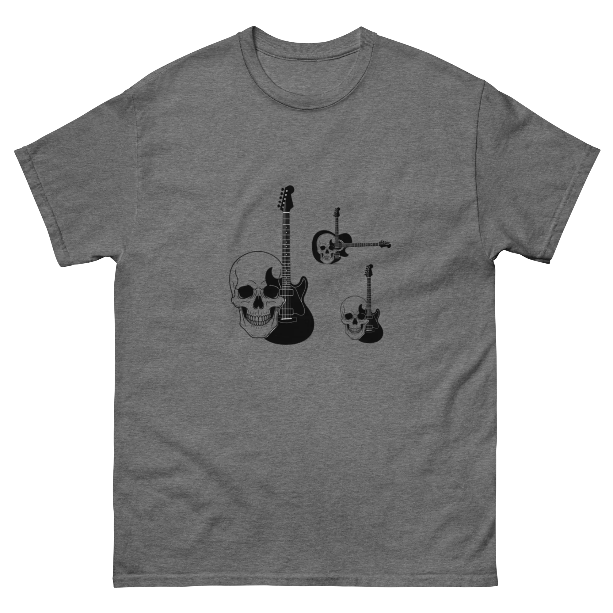 THREE SKULLS,THREE GUITARS unisex t-shirt - - - Printoo Shop