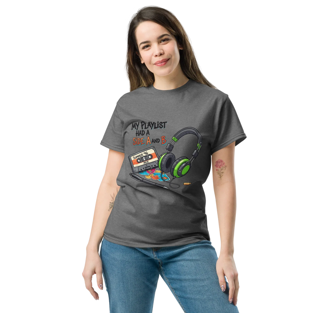 A SIDE AND B unisex t-shirt - Printoo Shop - - Music t-shirt, Retro & Synthwave T-Shirts, t-shirt, unisex, Unisex Classic Tee | Gildan 5000