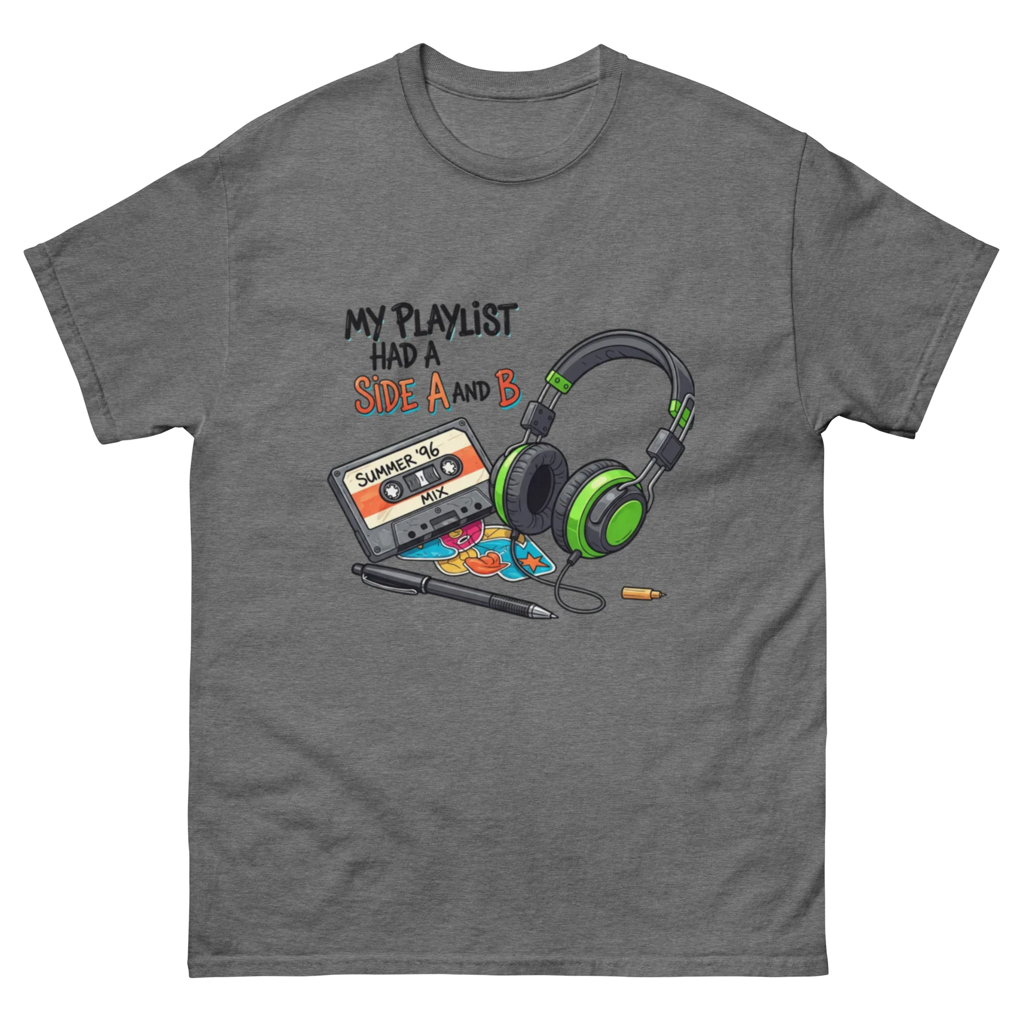 A SIDE AND B unisex t-shirt - Printoo Shop - - Music t-shirt, Retro & Synthwave T-Shirts, t-shirt, unisex, Unisex Classic Tee | Gildan 5000