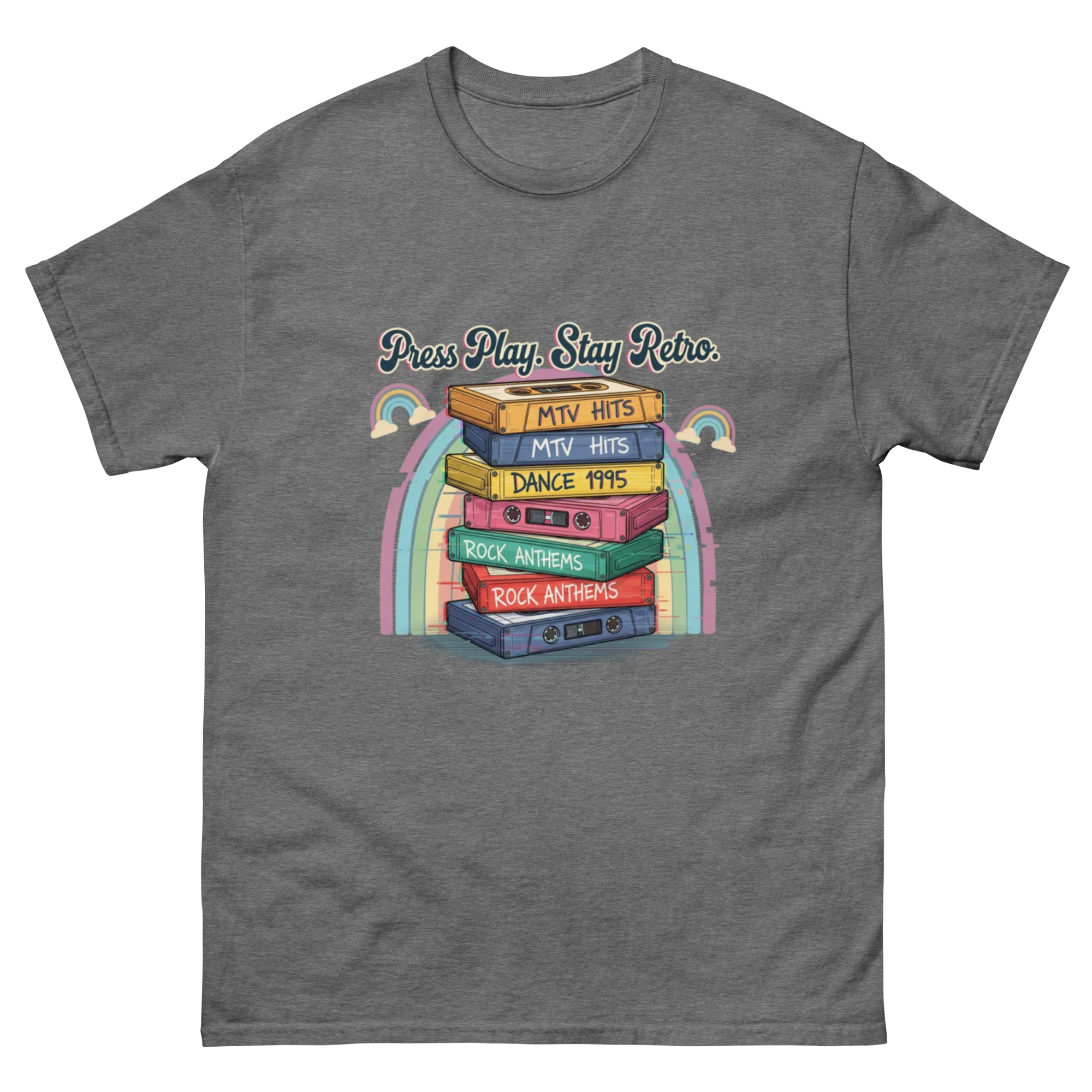 RETRO CASSETTE TAPE unisex t-shirt - Printoo Shop - - Music t-shirt, t-shirt, unisex, Unisex Classic Tee | Gildan 5000, Vintage, Évi