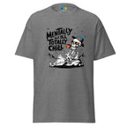 TOTALLY CHILL SKELETON men’s t-shirt - Charcoal / S - Printoo Shop - 8286677_15831