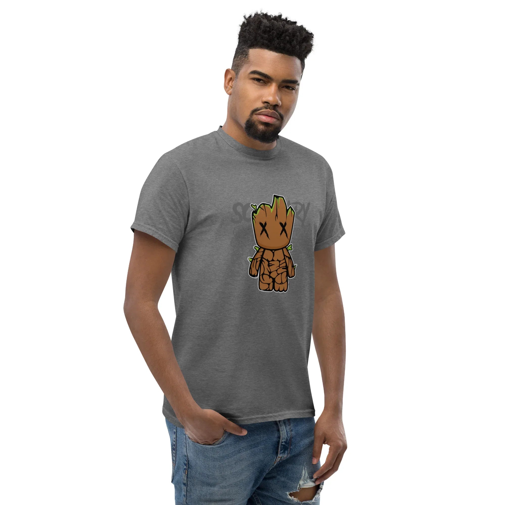 MYSTIC WOODEN GUARDIAN men’s t-shirt - Maroon / S - Printoo Shop - 8404028_12634