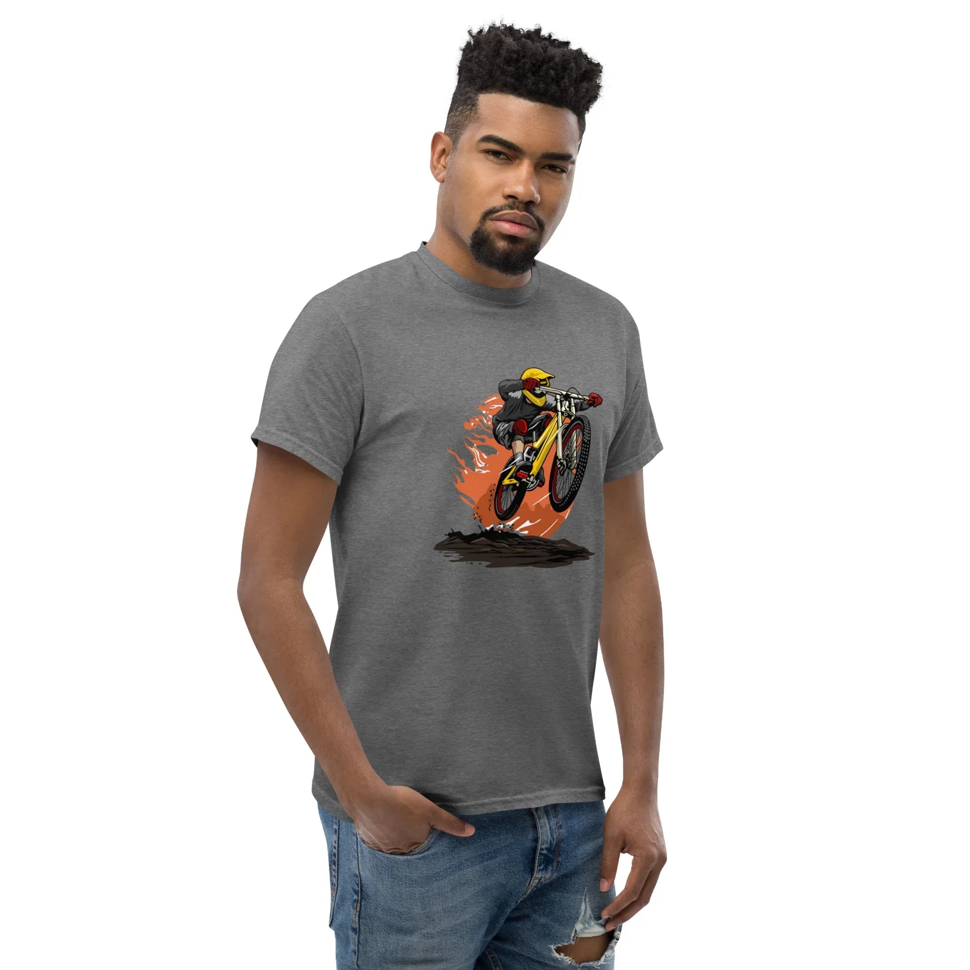 DOWNHILL ADRENALINE men’s t-shirt - Military Green / S - Printoo Shop - 2219644_15867