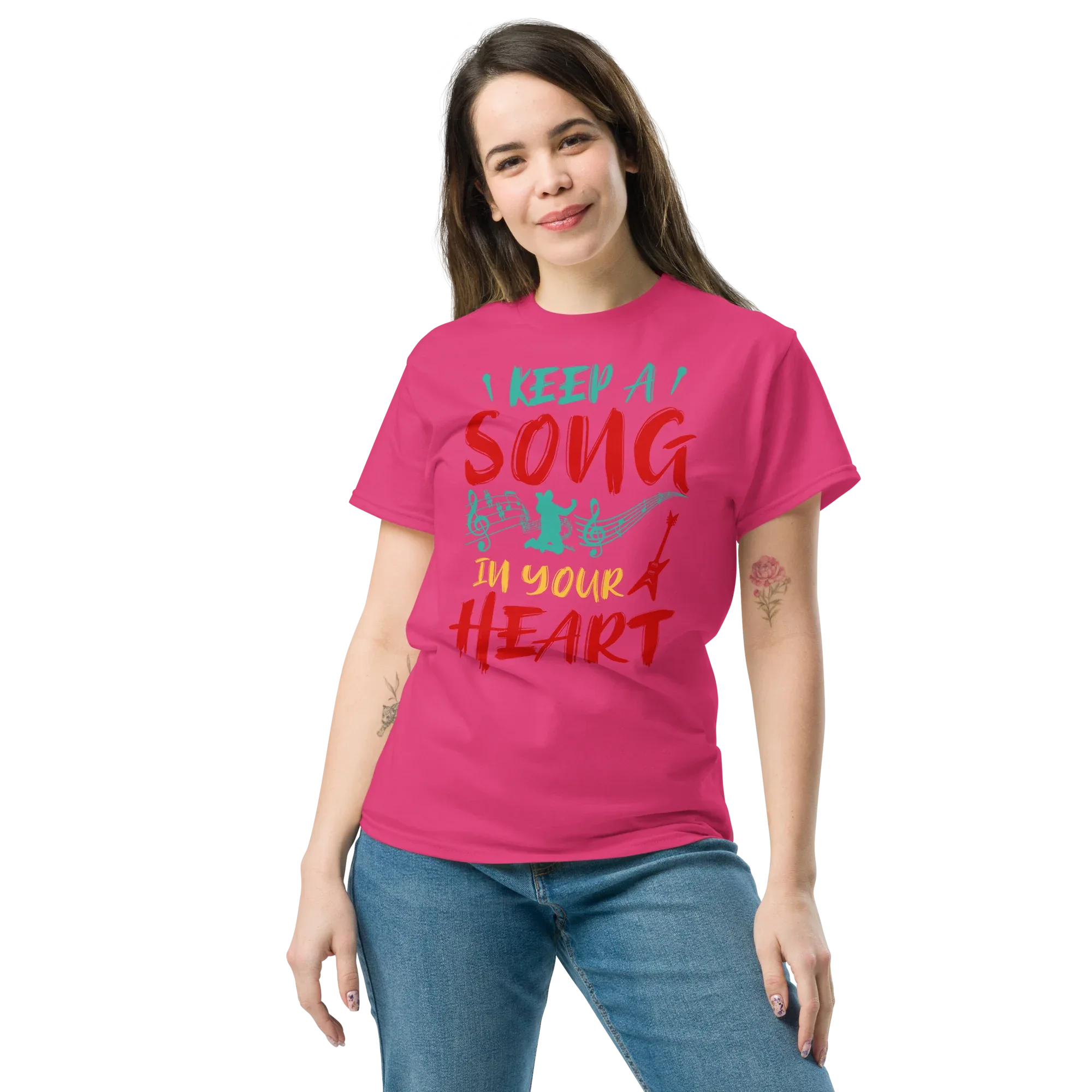 KEEP A SONG IN YOUR HEART unisex t-shirt - - Music t-shirts - Printoo Shop