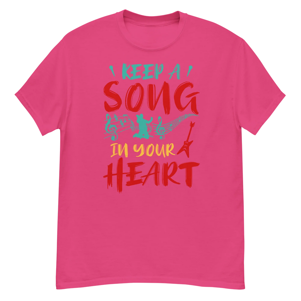 KEEP A SONG IN YOUR HEART unisex t-shirt - - Music t-shirts - Printoo Shop