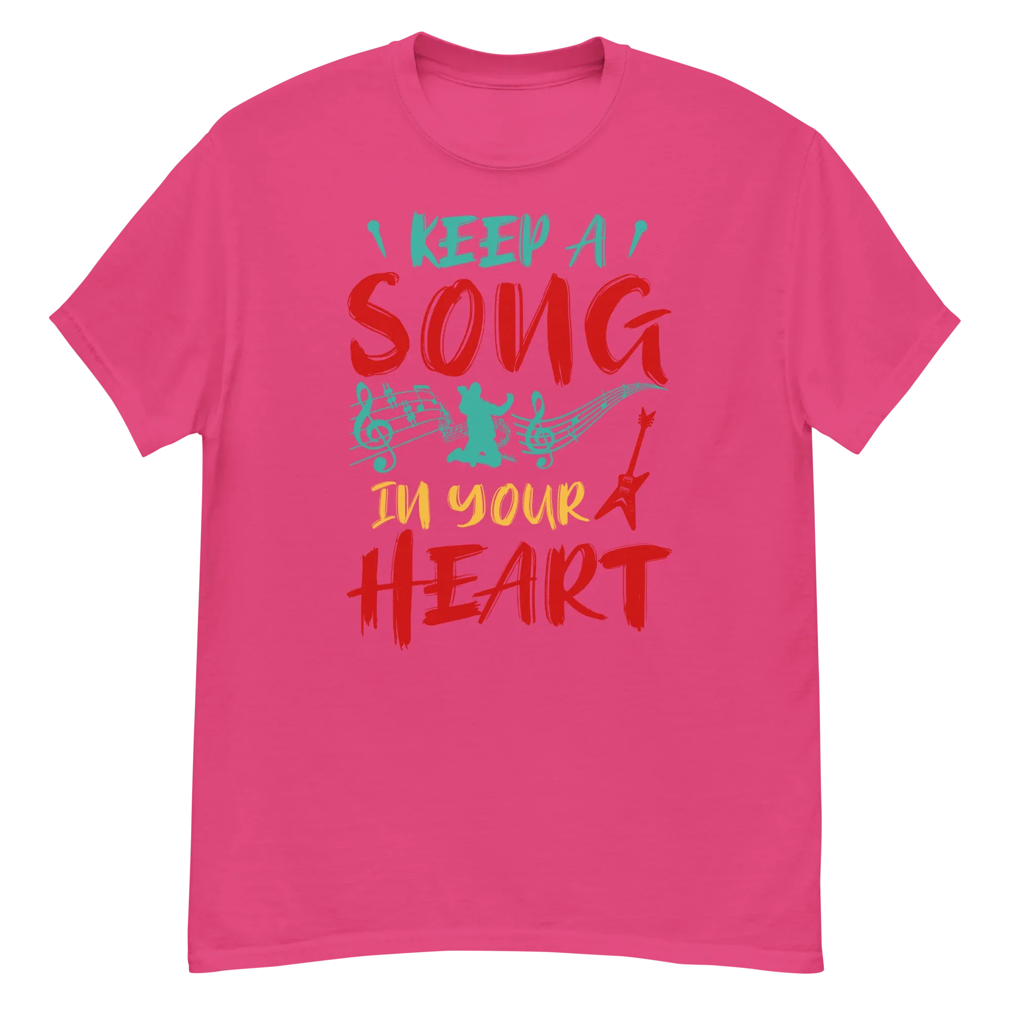 KEEP A SONG IN YOUR HEART unisex t-shirt - - Music t-shirts - Printoo Shop