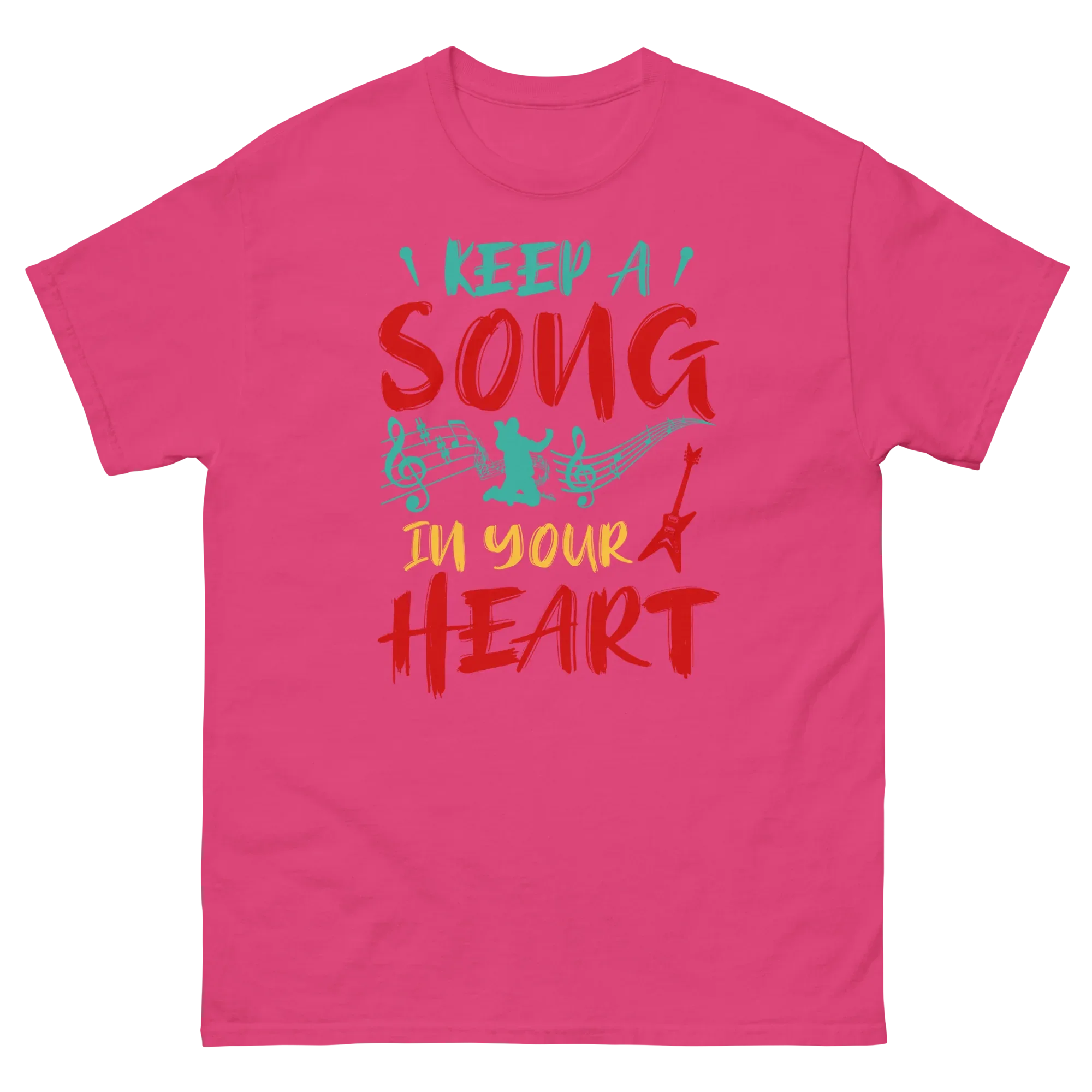 KEEP A SONG IN YOUR HEART unisex t-shirt - Printoo Shop - - 037.png, Music t-shirt, t-shirt, unisex, Unisex Classic Tee | Gildan 5000