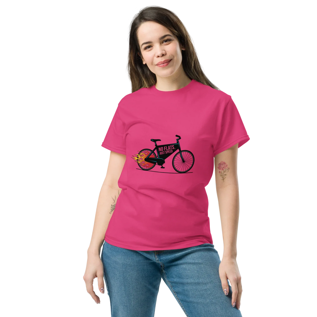 NO FLATS. JUST SPEED unisex t-shirt - - - Printoo Shop