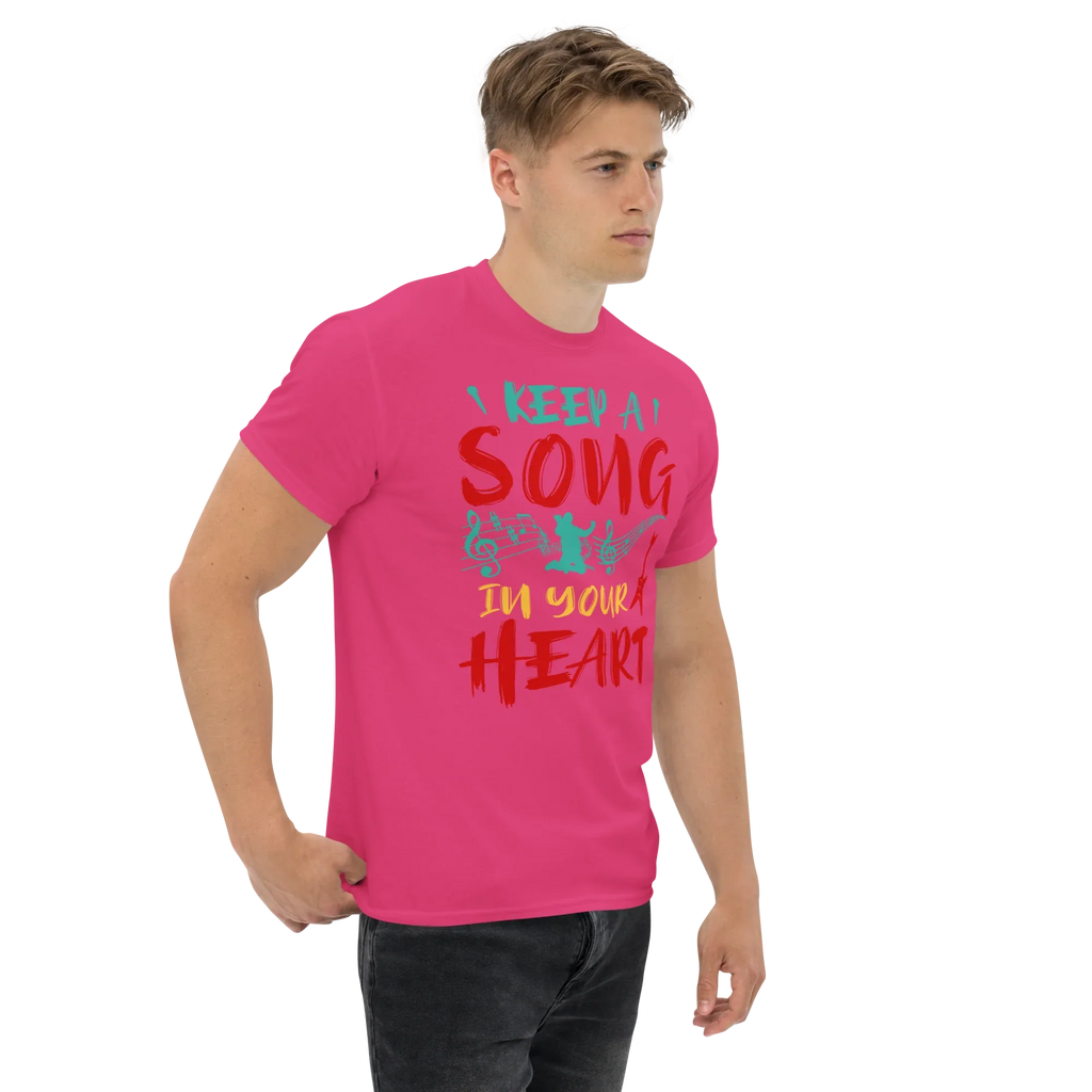 KEEP A SONG IN YOUR HEART unisex t-shirt - - Music t-shirts - Printoo Shop