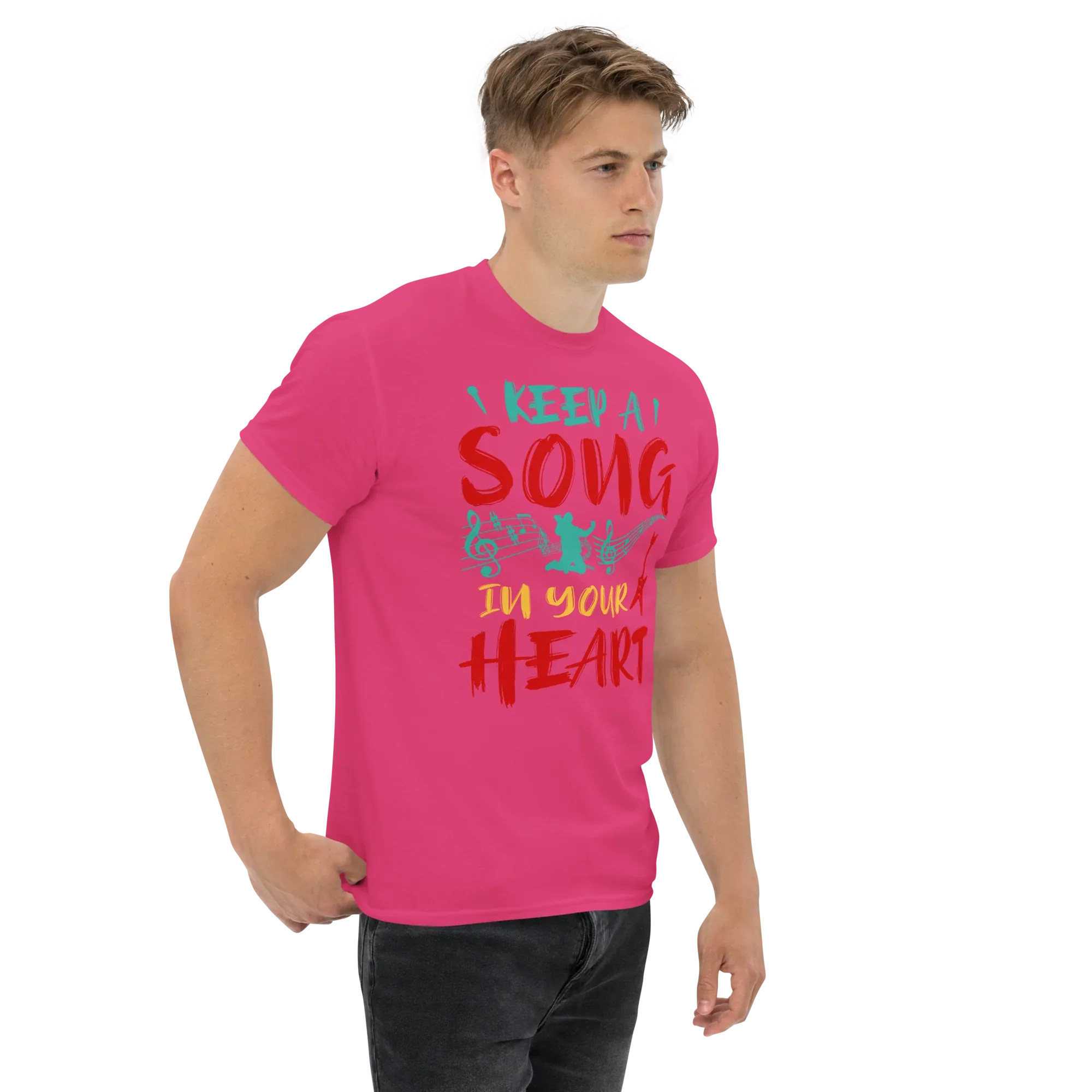 KEEP A SONG IN YOUR HEART unisex t-shirt - - Music t-shirts - Printoo Shop