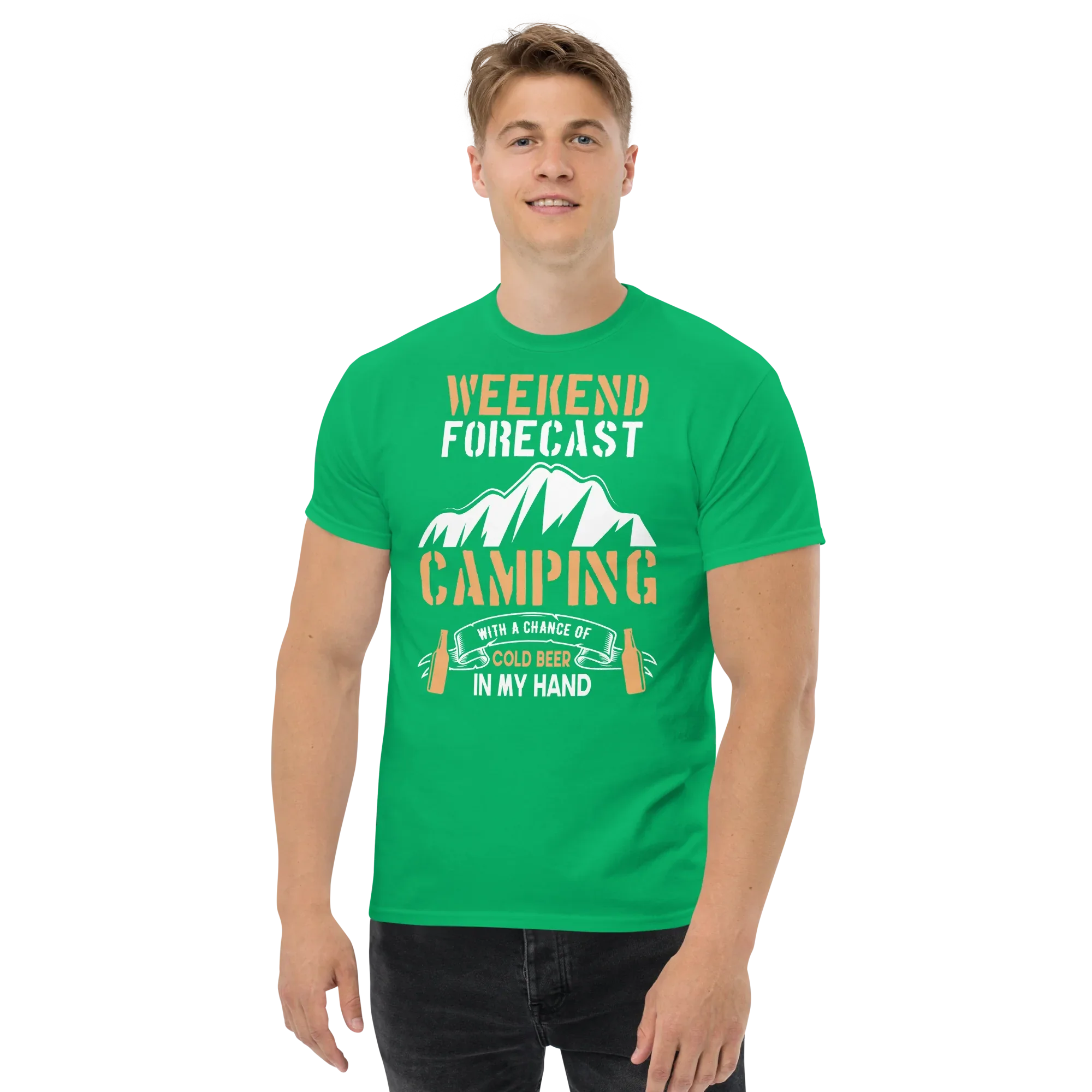 WEEKEND FORECAST unisex t-shirt - - Camping & Outdoor t-shirts - Printoo Shop
