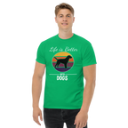 BETTER WITH DOGS unisex t-shirt - - Dogs t-shirt - Printoo Shop