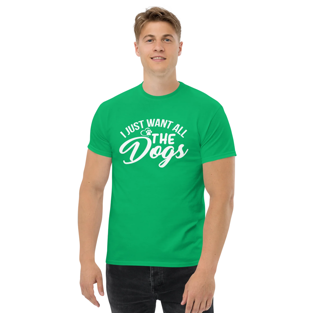 ALL THE DOGS unisex t-shirt - Printoo Shop - - dog, Streetwear look, t-shirt, unisex, Unisex Classic Tee | Gildan 5000