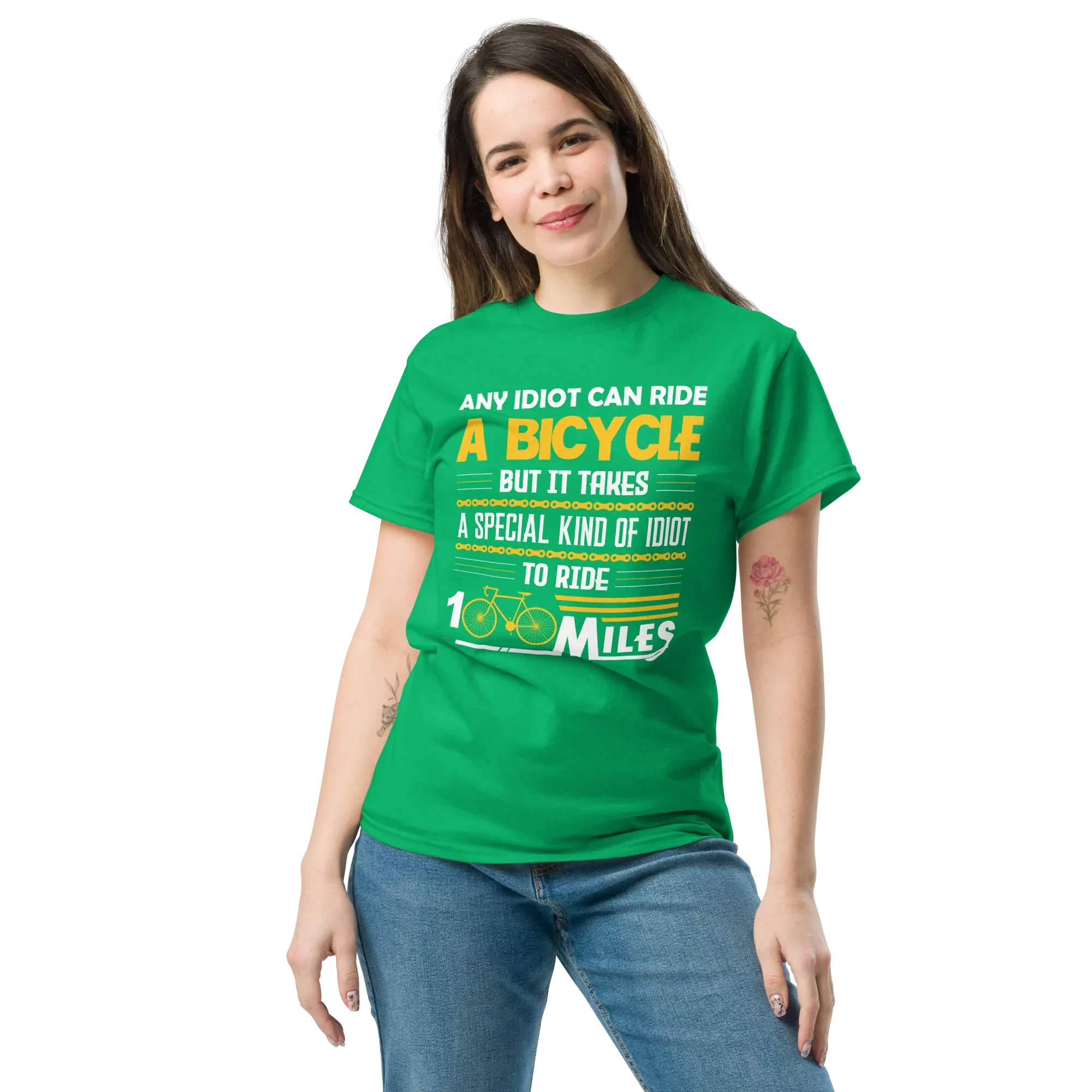 100 MILES unisex t-shirt - Printoo Shop - - bicycle, t-shirt, unisex, Unisex Classic Tee | Gildan 5000