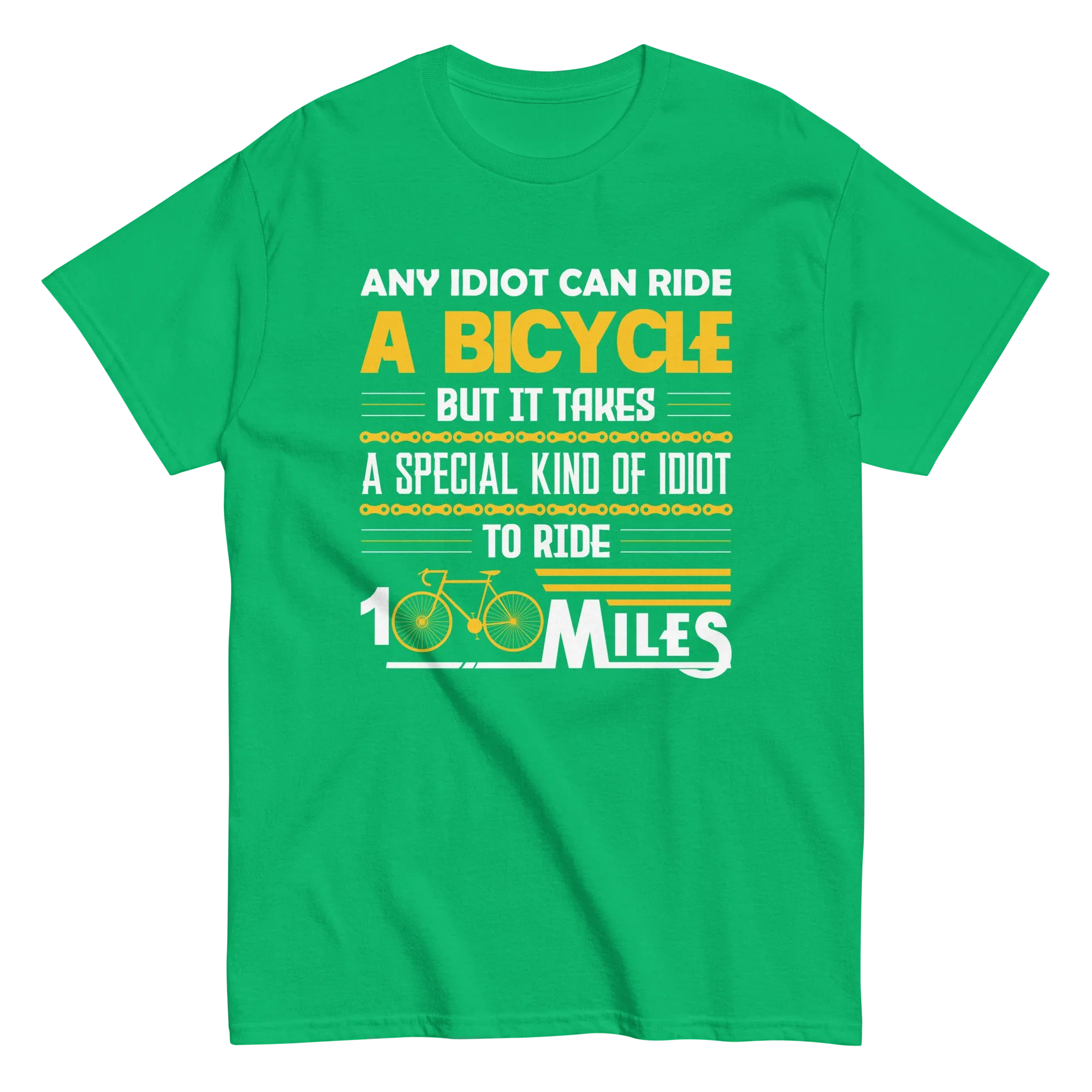 100 MILES unisex t-shirt - Printoo Shop - - bicycle, t-shirt, unisex, Unisex Classic Tee | Gildan 5000