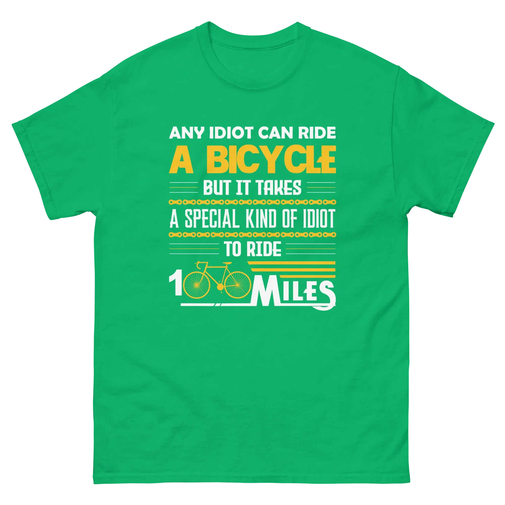 100 MILES unisex t-shirt - Printoo Shop - - bicycle, t-shirt, unisex, Unisex Classic Tee | Gildan 5000