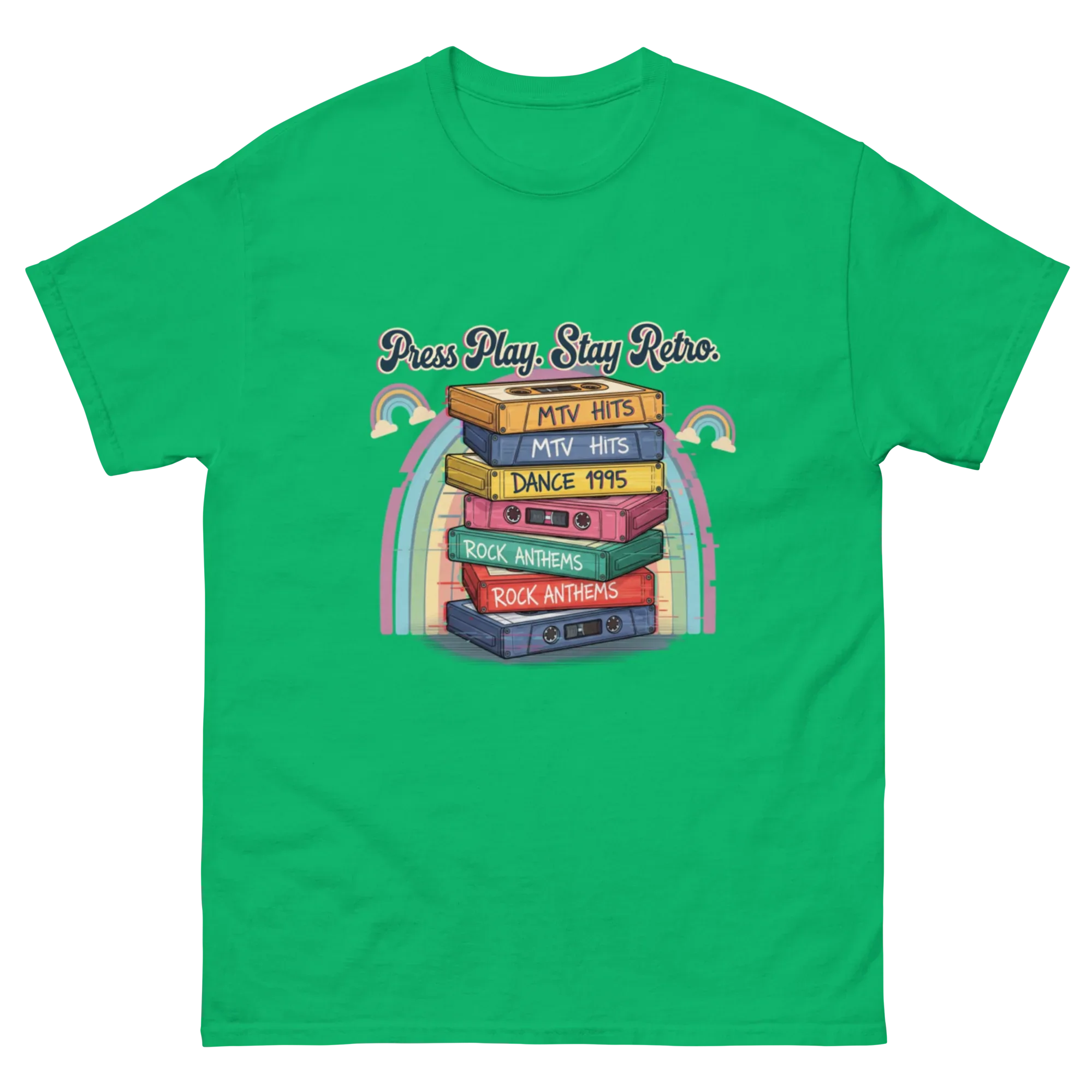 RETRO CASSETTE TAPE unisex t-shirt - Printoo Shop - - Music t-shirt, t-shirt, unisex, Unisex Classic Tee | Gildan 5000, Vintage, Évi