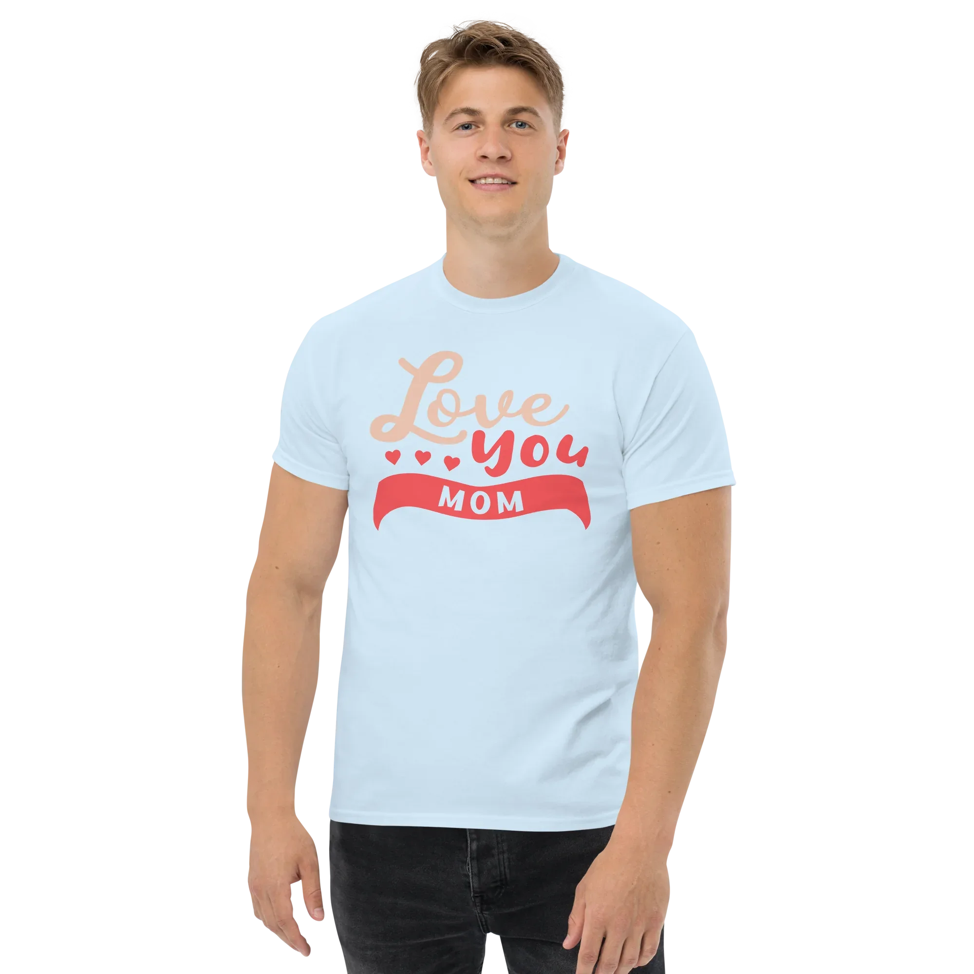 LOVE YOU MOM unisex t-shirt - Printoo Shop - - Mom t-shirts, t-shirt, unisex, Unisex Classic Tee | Gildan 5000