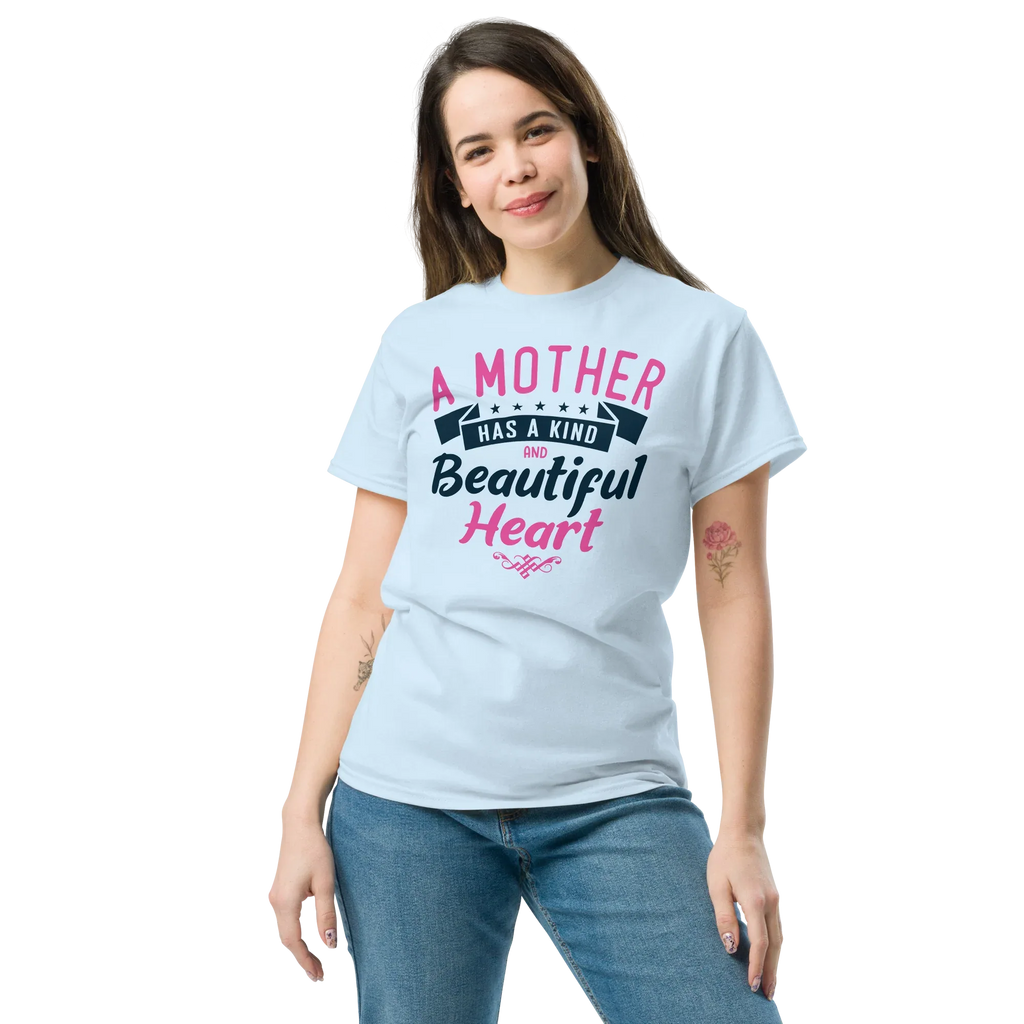 MOTHER HEART unisex t-shirt - Printoo Shop - - Mom t-shirts, t-shirt, unisex, Unisex Classic Tee | Gildan 5000