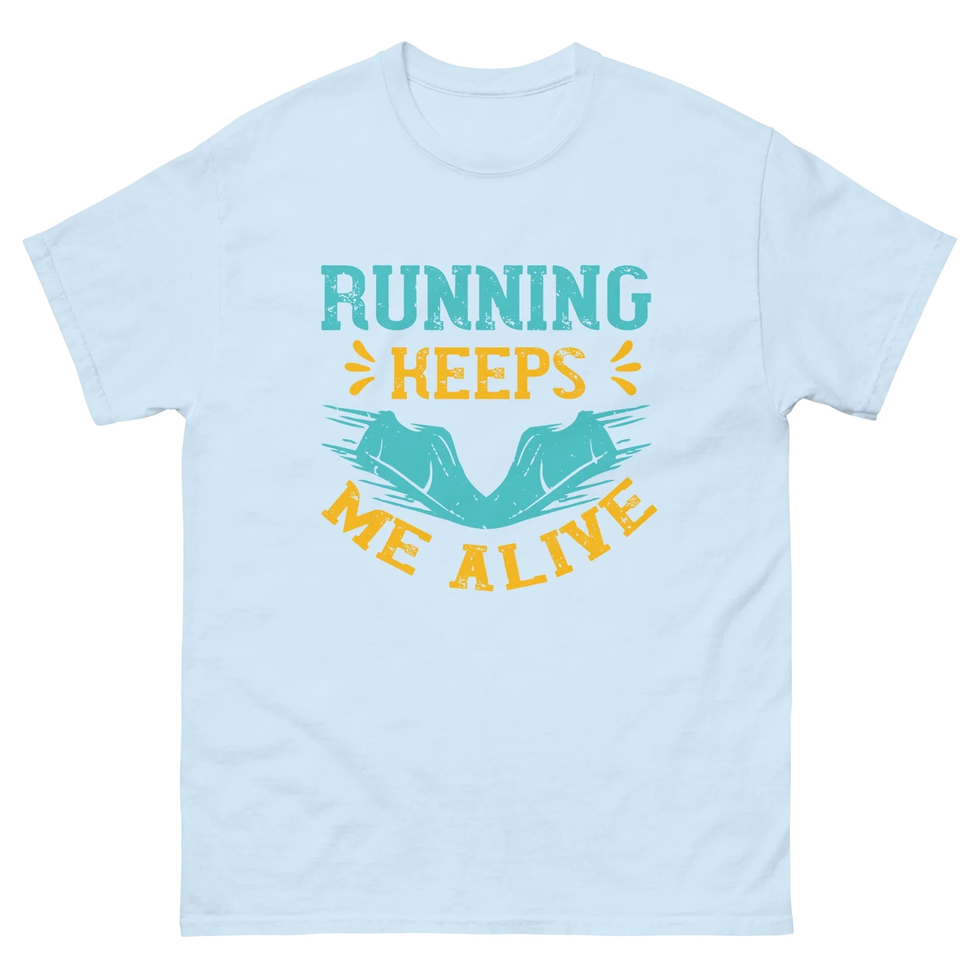 RUNNING KEEPS ME ALIVE unisex t-shirt - - Running t-shirts - Printoo Shop