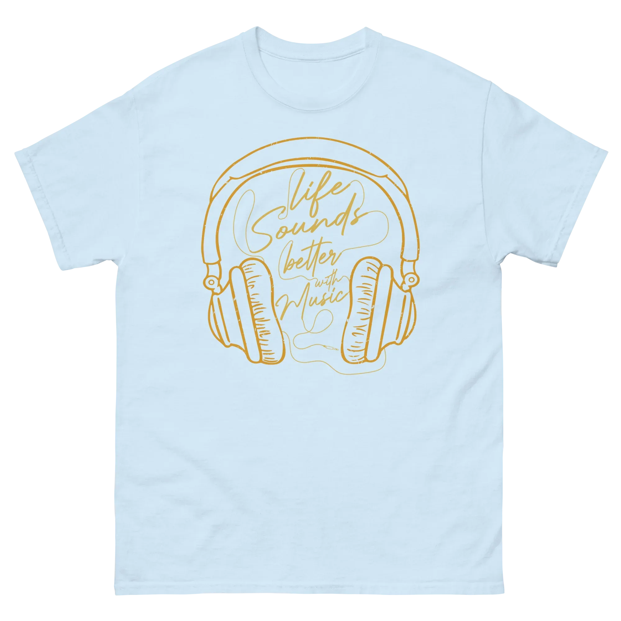 LIFE SOUNDS Unisex classic tee - Printoo Shop - - 001.png, Music t-shirt, t-shirt, unisex, Unisex Classic Tee | Gildan 5000
